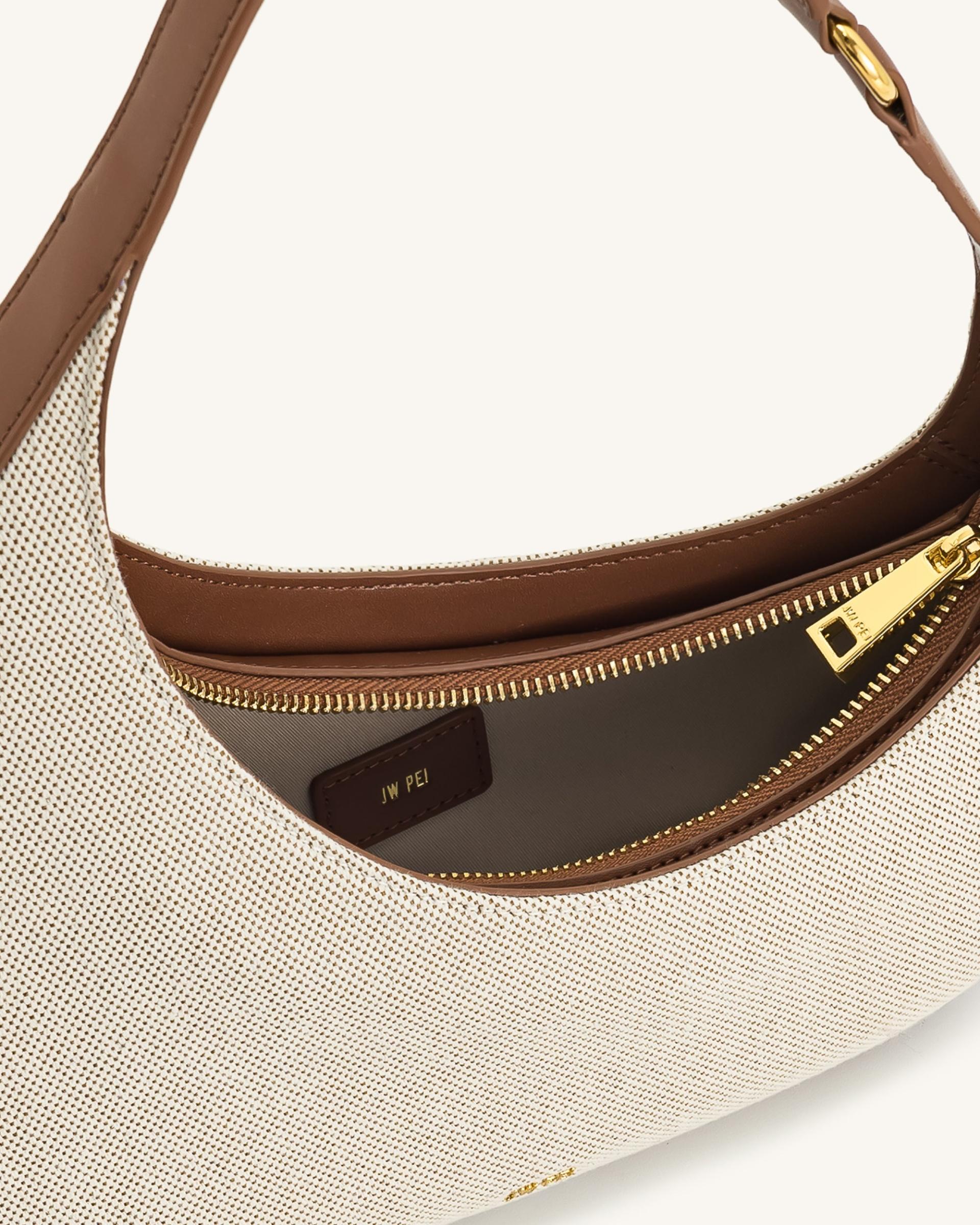 Harlee Shoulder Bag - Brown Canvas 4