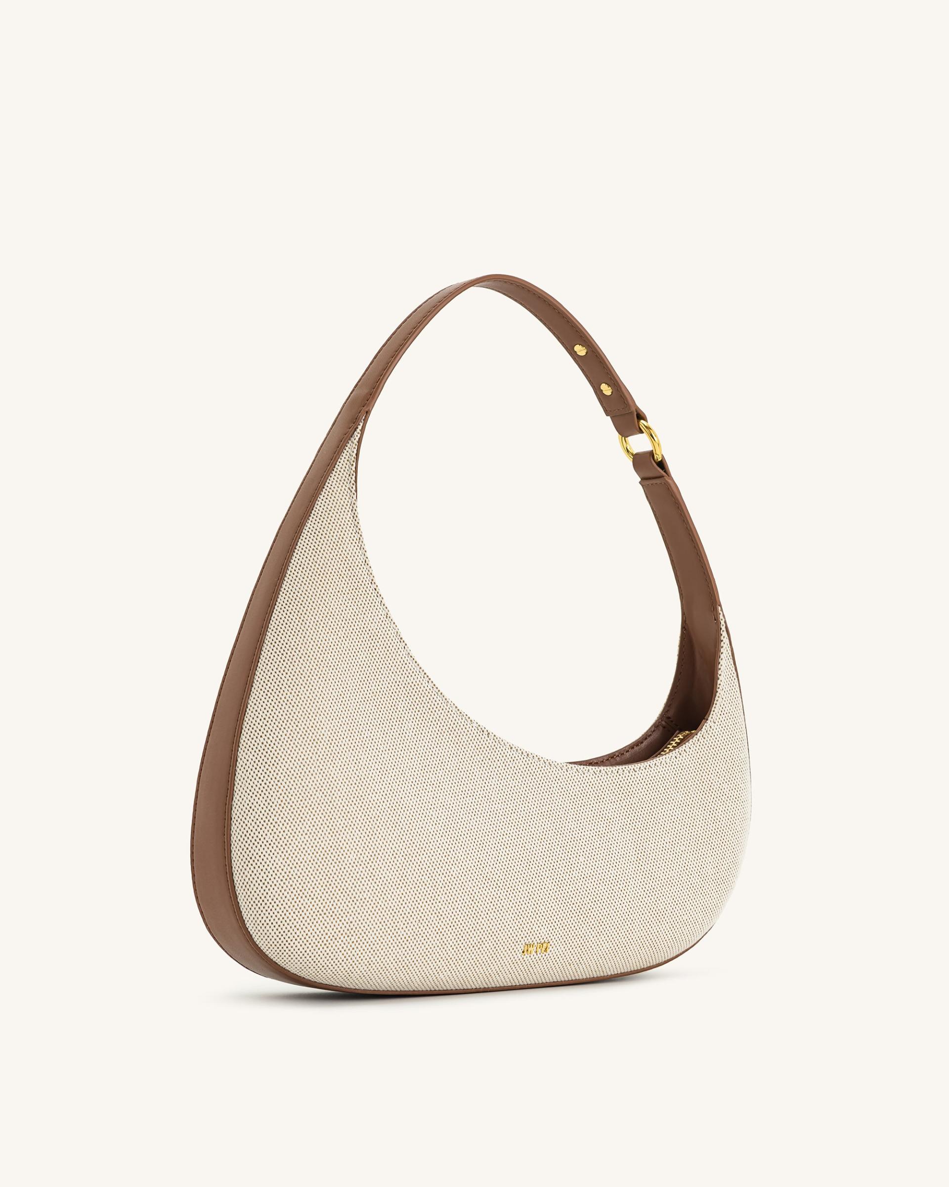 Harlee Shoulder Bag - Brown Canvas 2