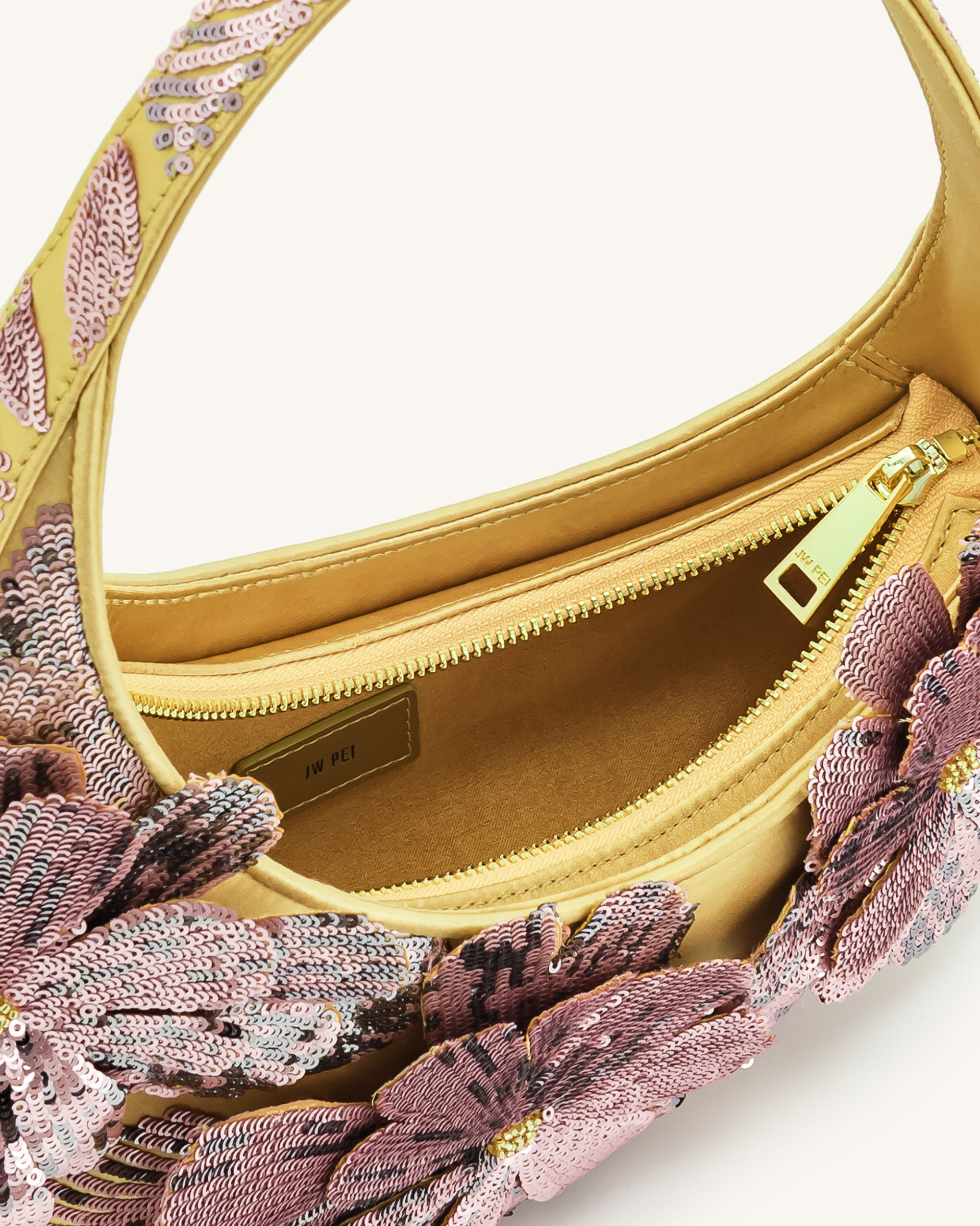 Harlee Sequin Shoulder Bag - Pink 4