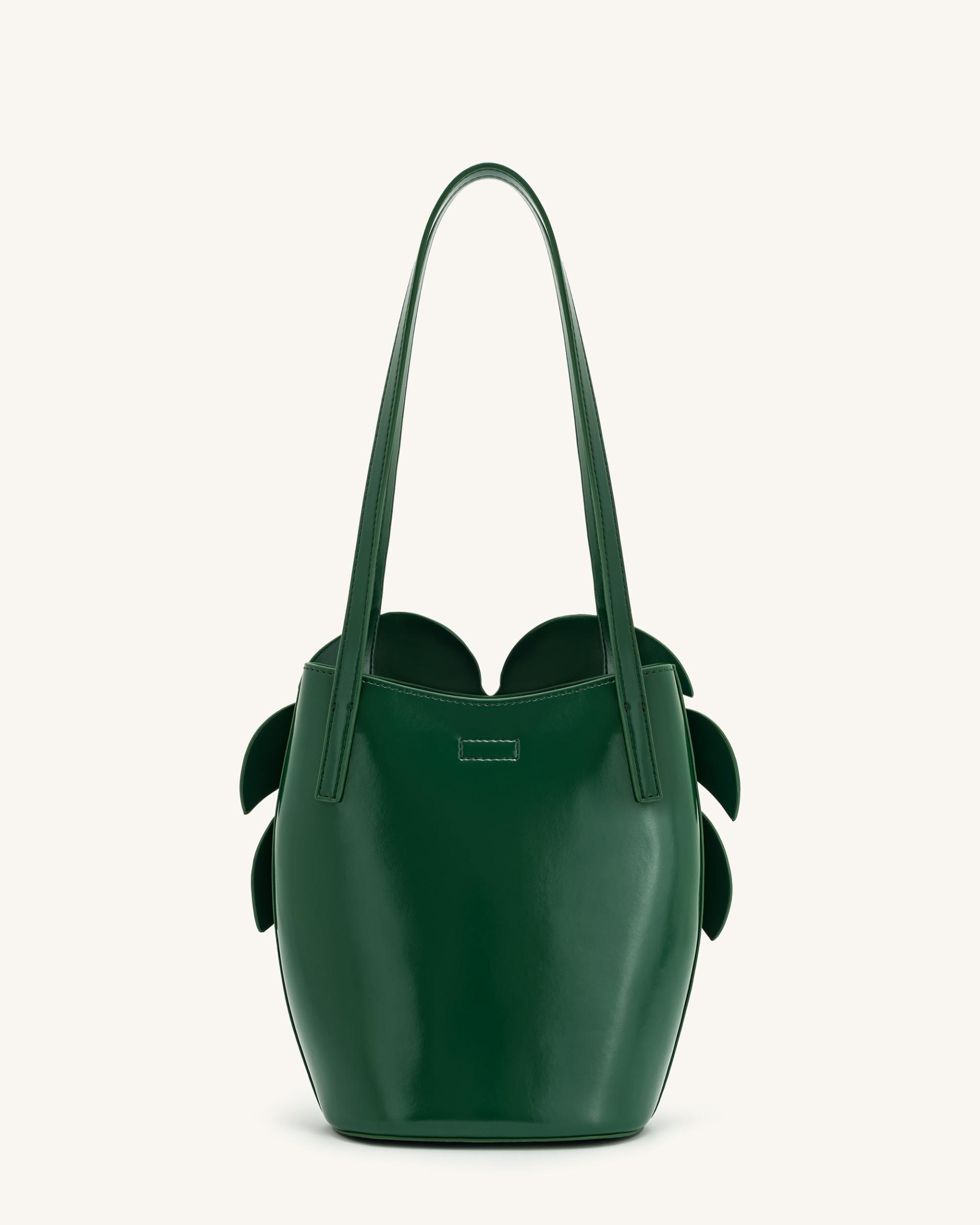 Cecelia Leaf Shape Shoulder Bag - Green 3