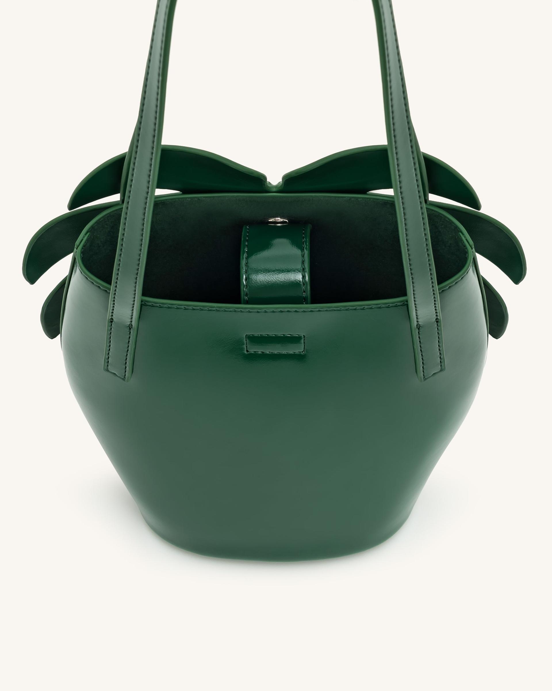 Cecelia Leaf Shape Shoulder Bag - Green 4