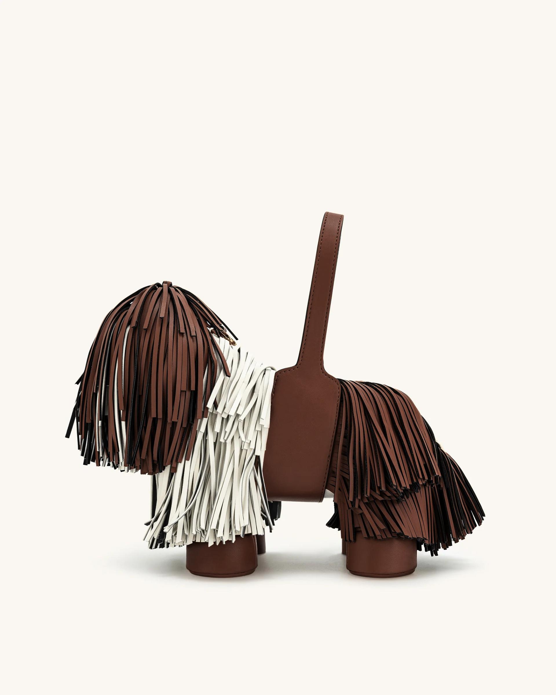 Nita Puppy Shape Handbag - Caramel Brown 2