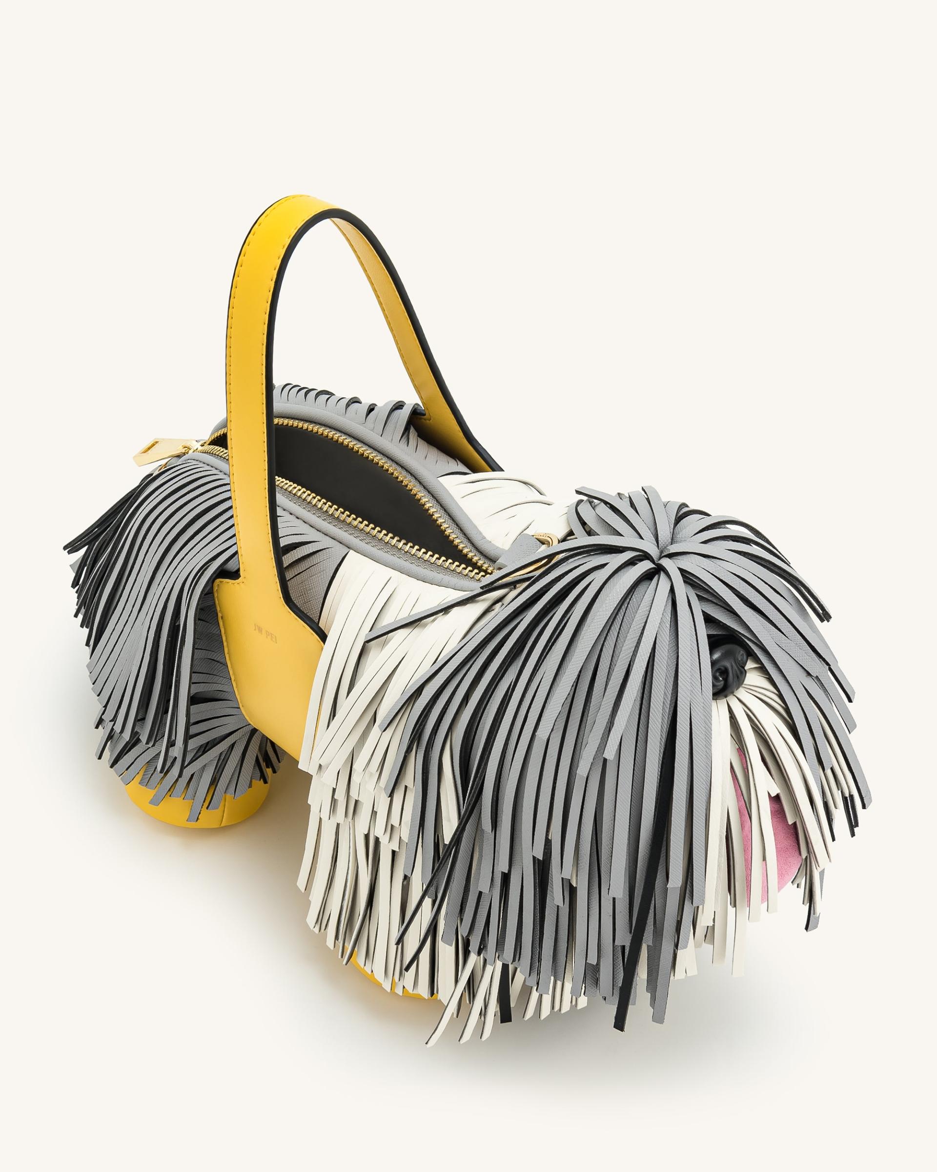 Nita Puppy Shape Handbag - Gray 4