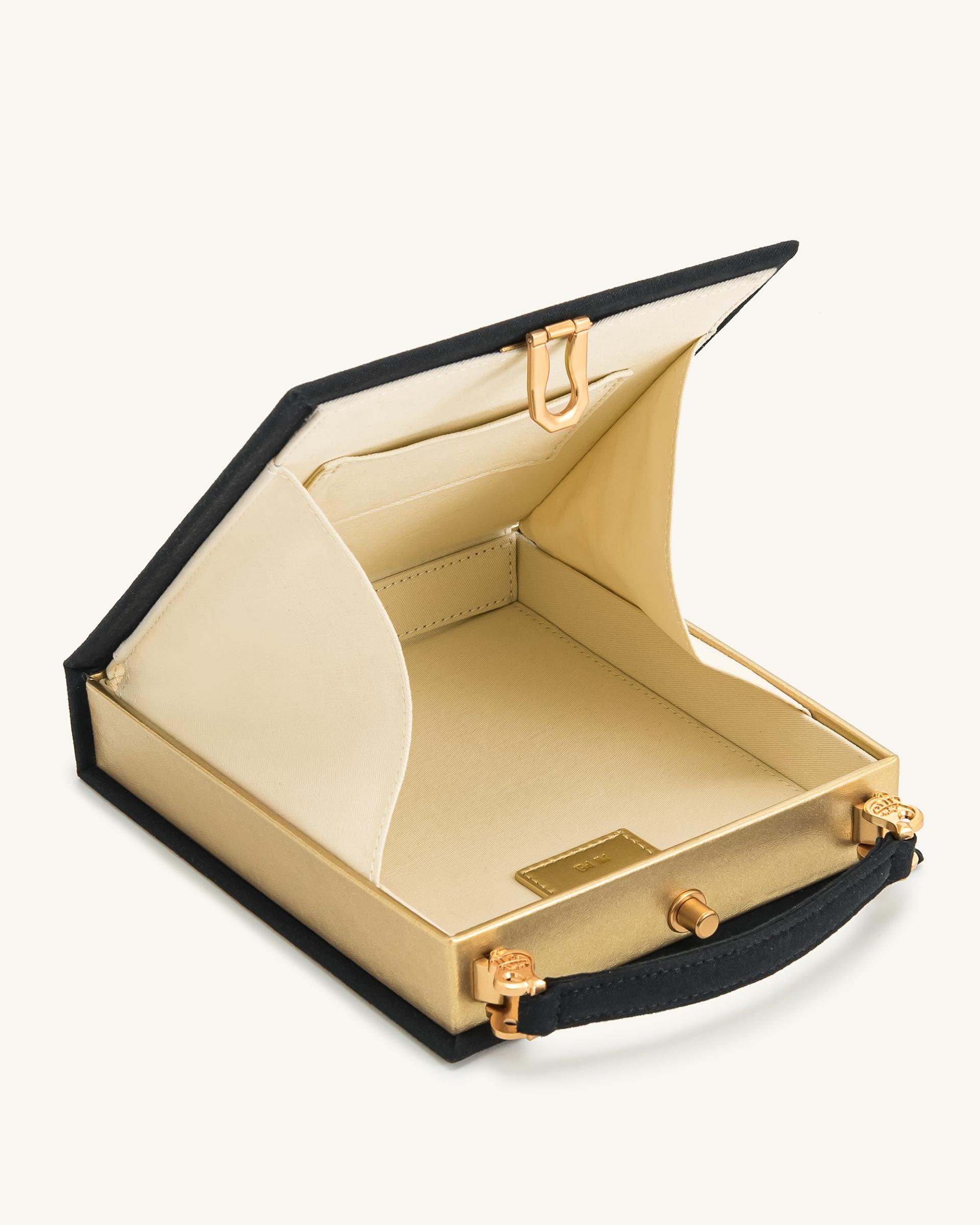 Taya-Fireworks  Pattern Book Shape Clutch Bag - Black 4