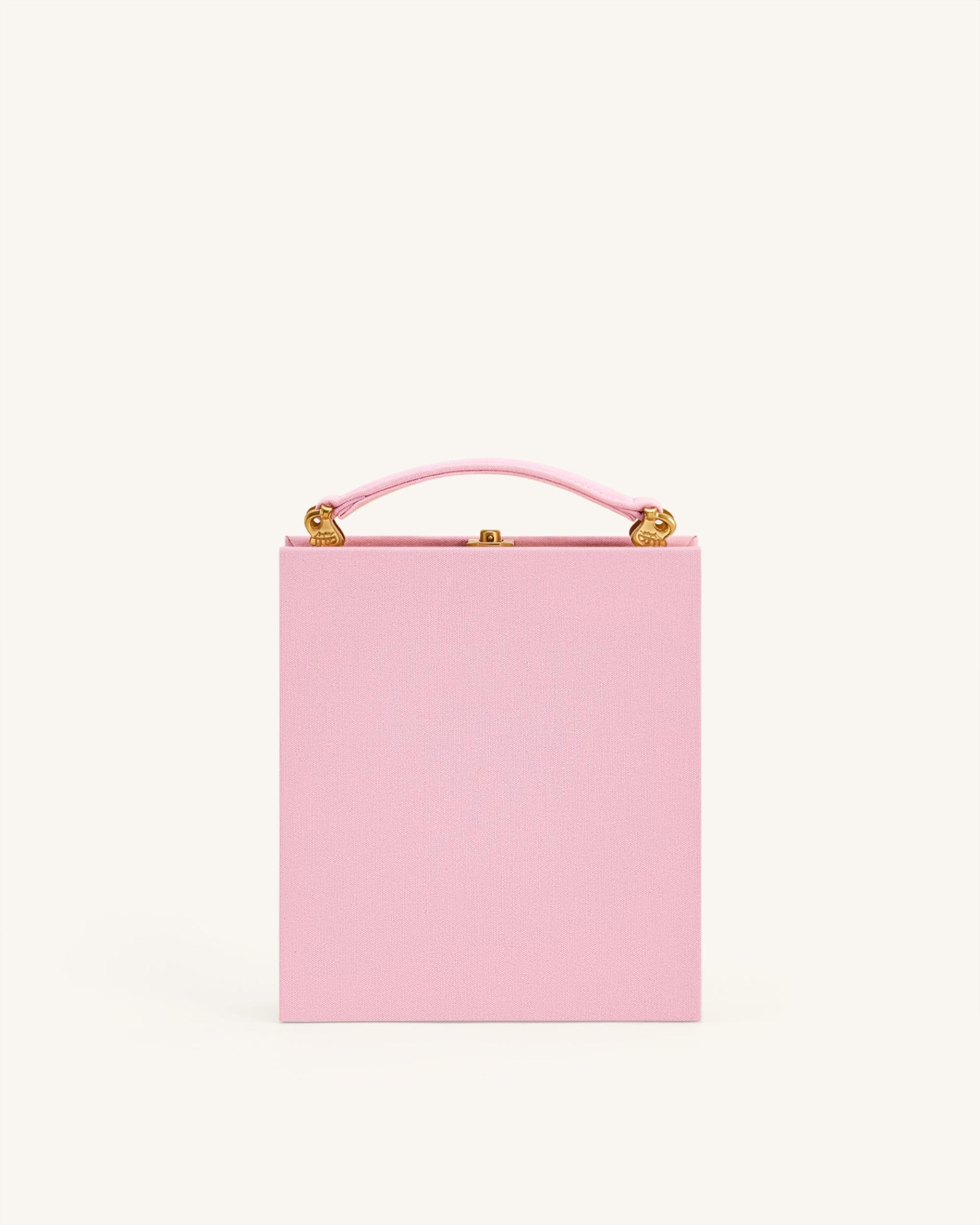 Taya-Puppy Pattern Book Shape Clutch Bag - Pink 3