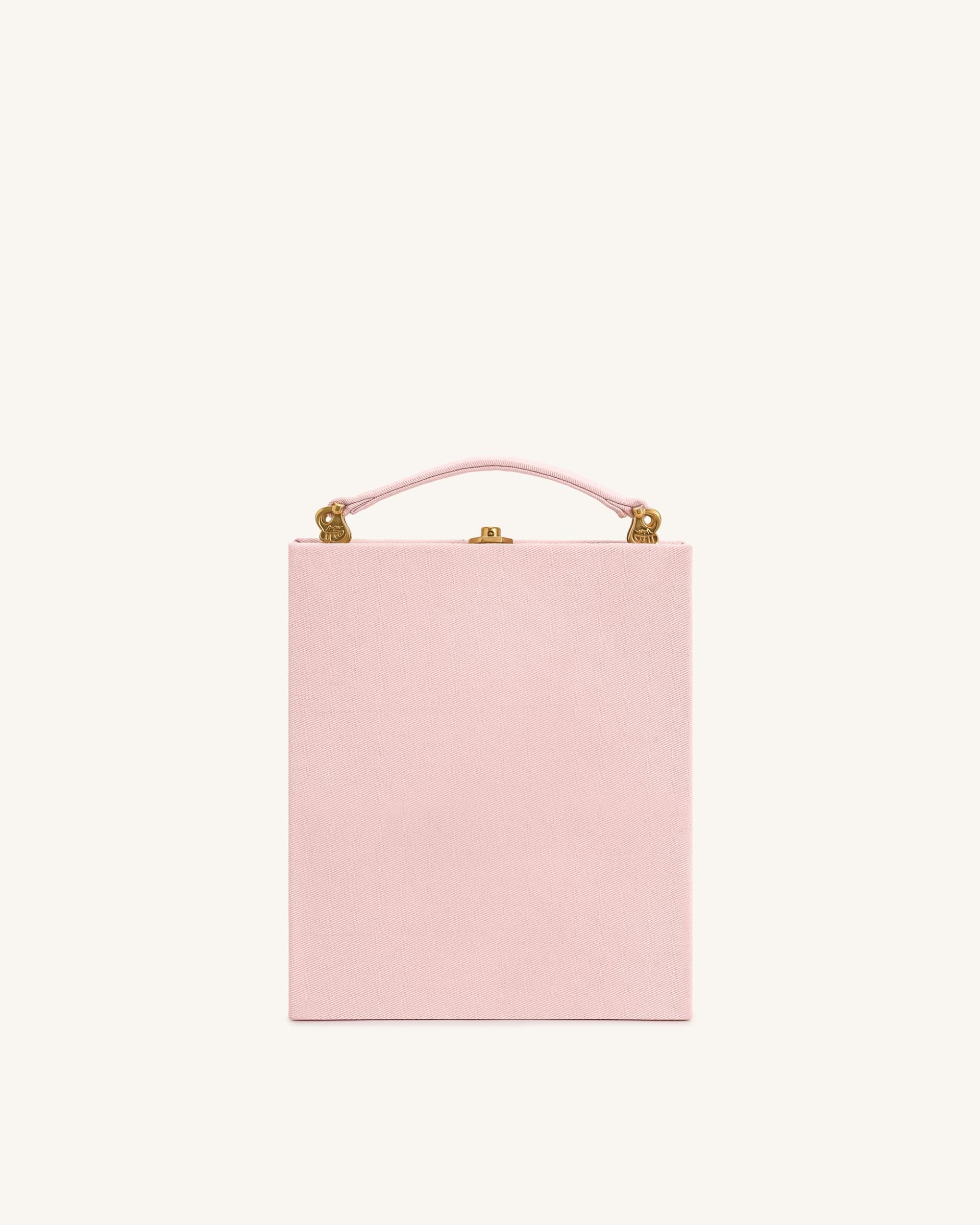 Taya Tropical Parrot Pattern Book Shape Clutch Bag - Pink 3