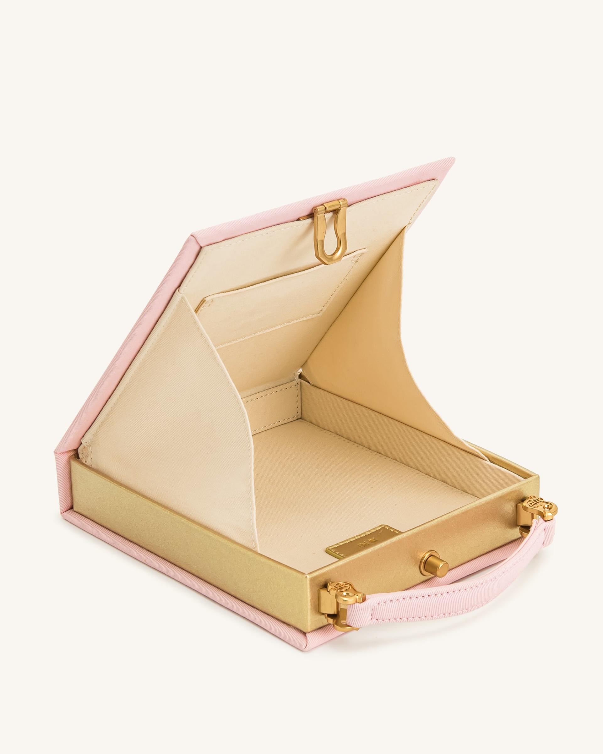 Taya Tropical Parrot Pattern Book Shape Clutch Bag - Pink 4