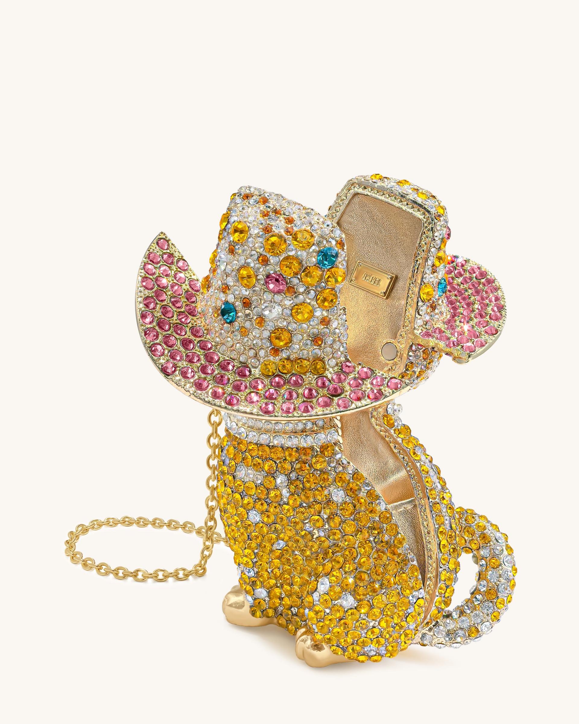 Glamorous Cat Clutch - Multicolor Gold 3