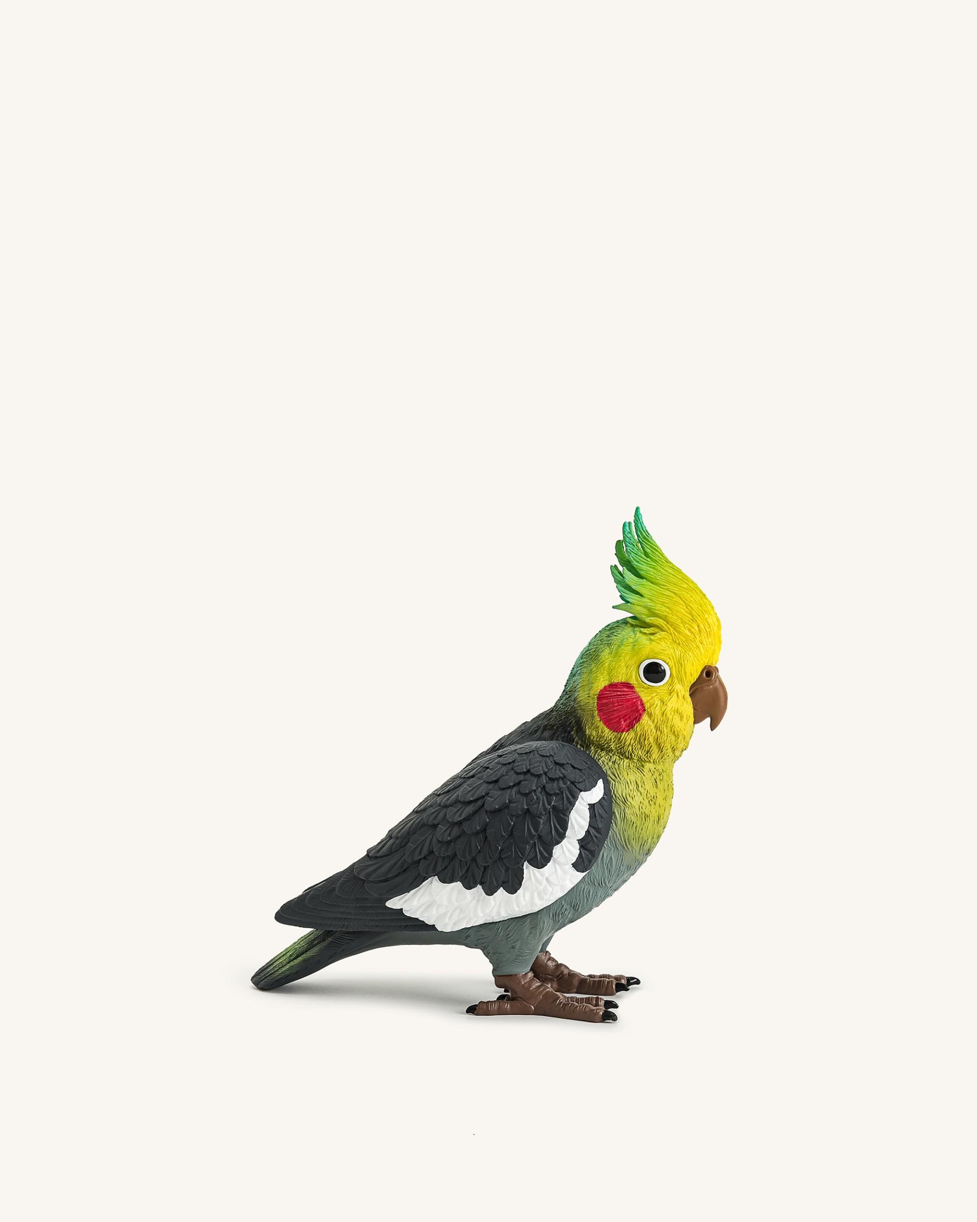 Gray Cockatiel Clutch Bag - Multicolor