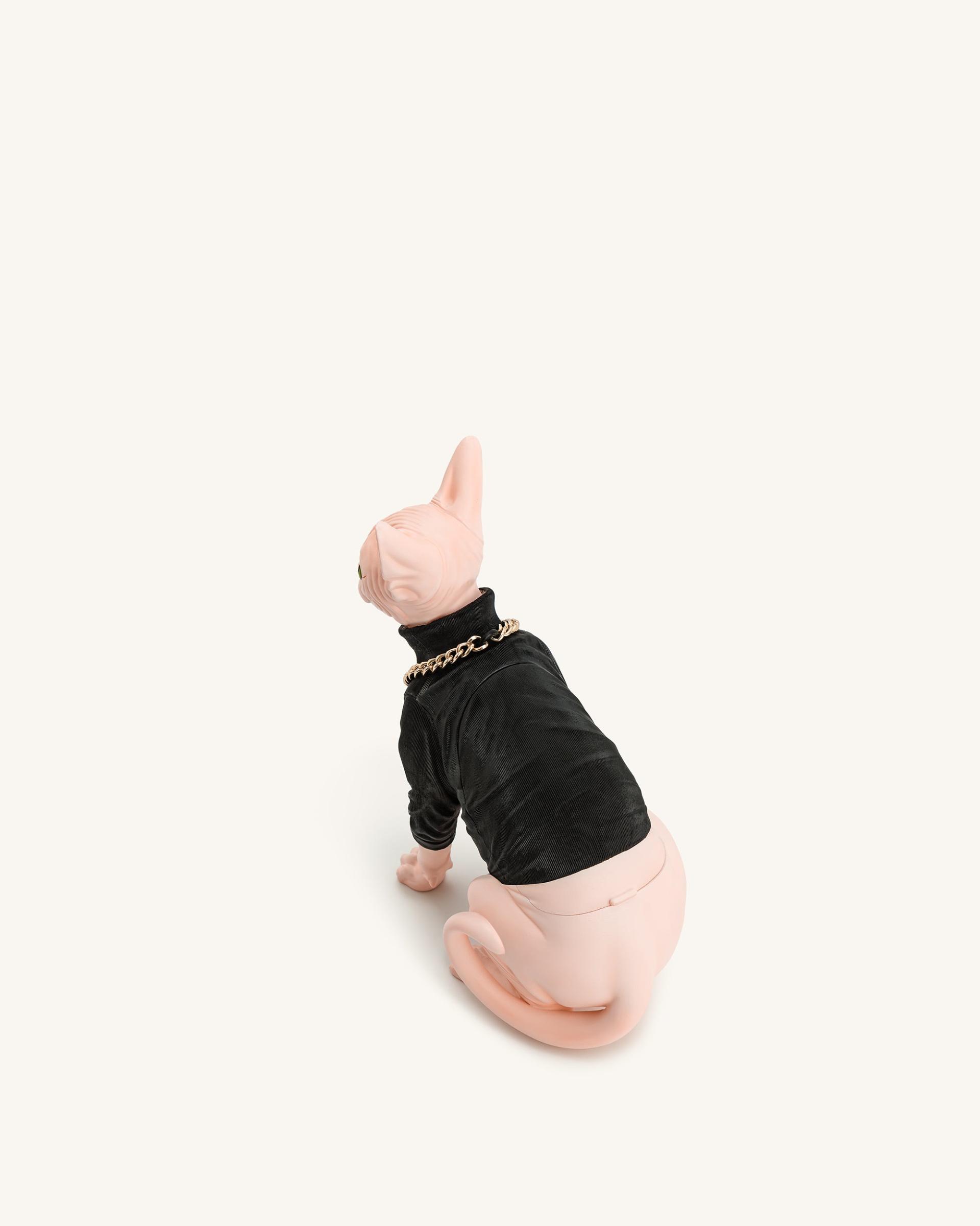 Sadie Cat Clutch - Black/Pink 3