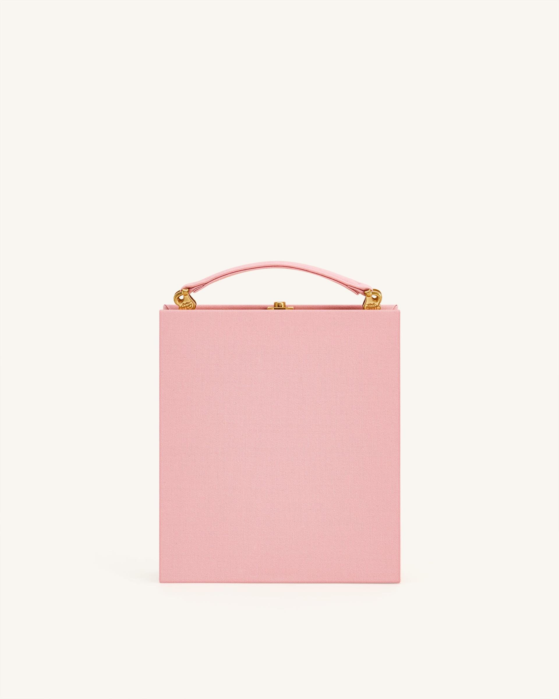 Taya Wine Glass Puppy Pattern Book Shape Clutch Bag - Pink 3