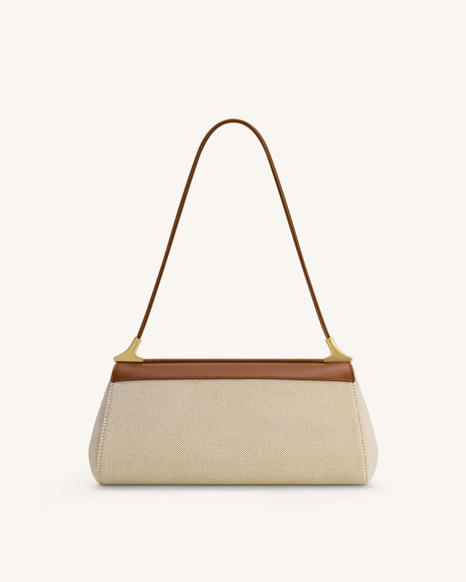 Eloise Shoulder Bag - Brown Canvas 3