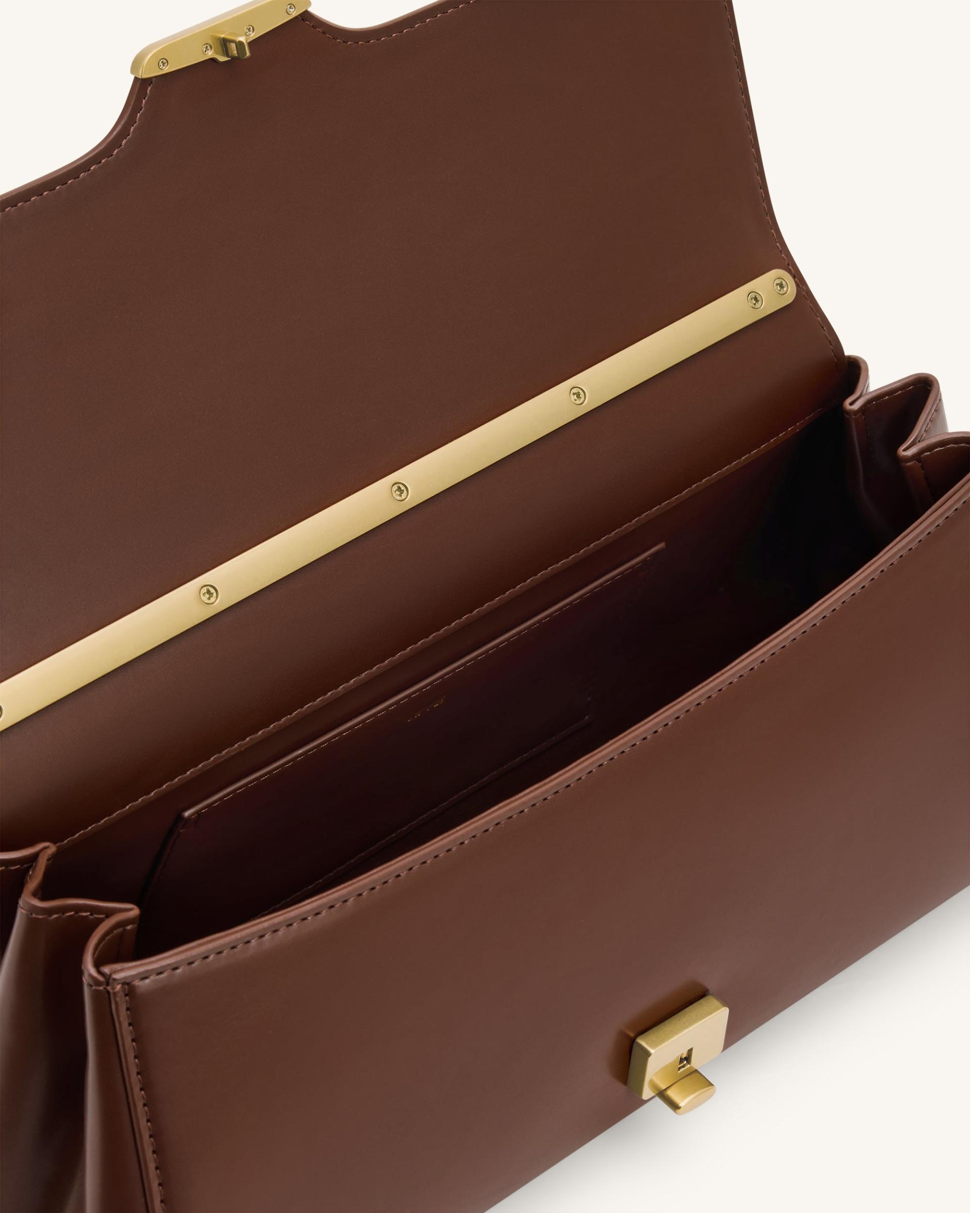 Eloise Shoulder Bag - Deep Brown 4