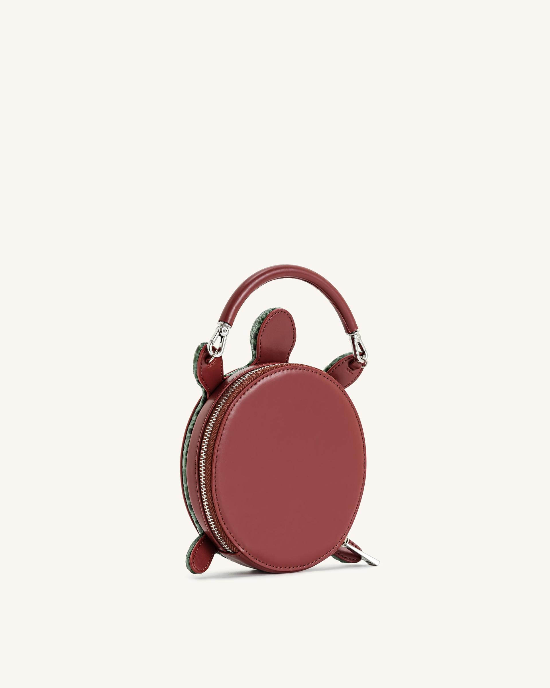 Ava Turtle Shape Handbag - Brown 3