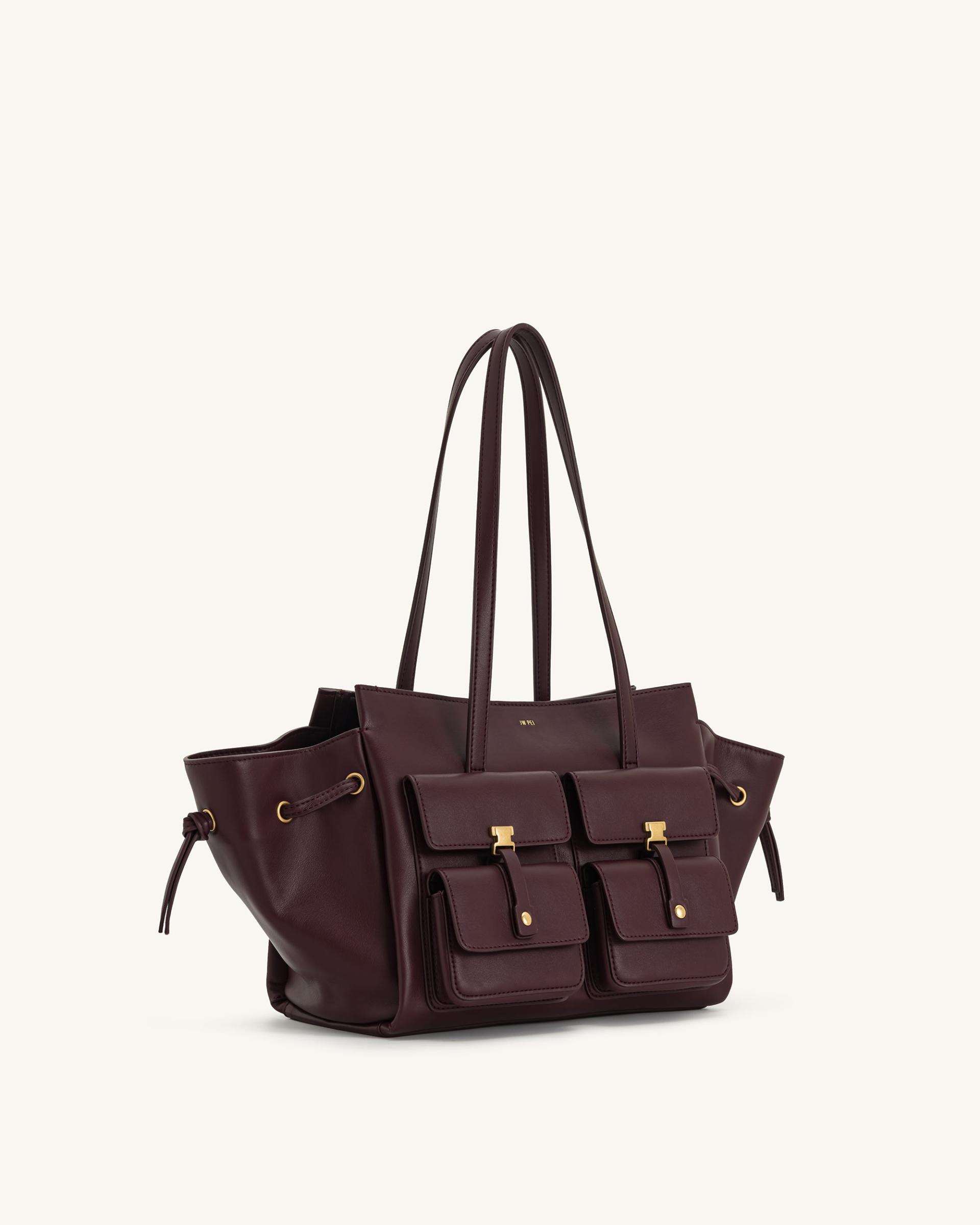 Linda Tote Bag - Deep Burgundy 2