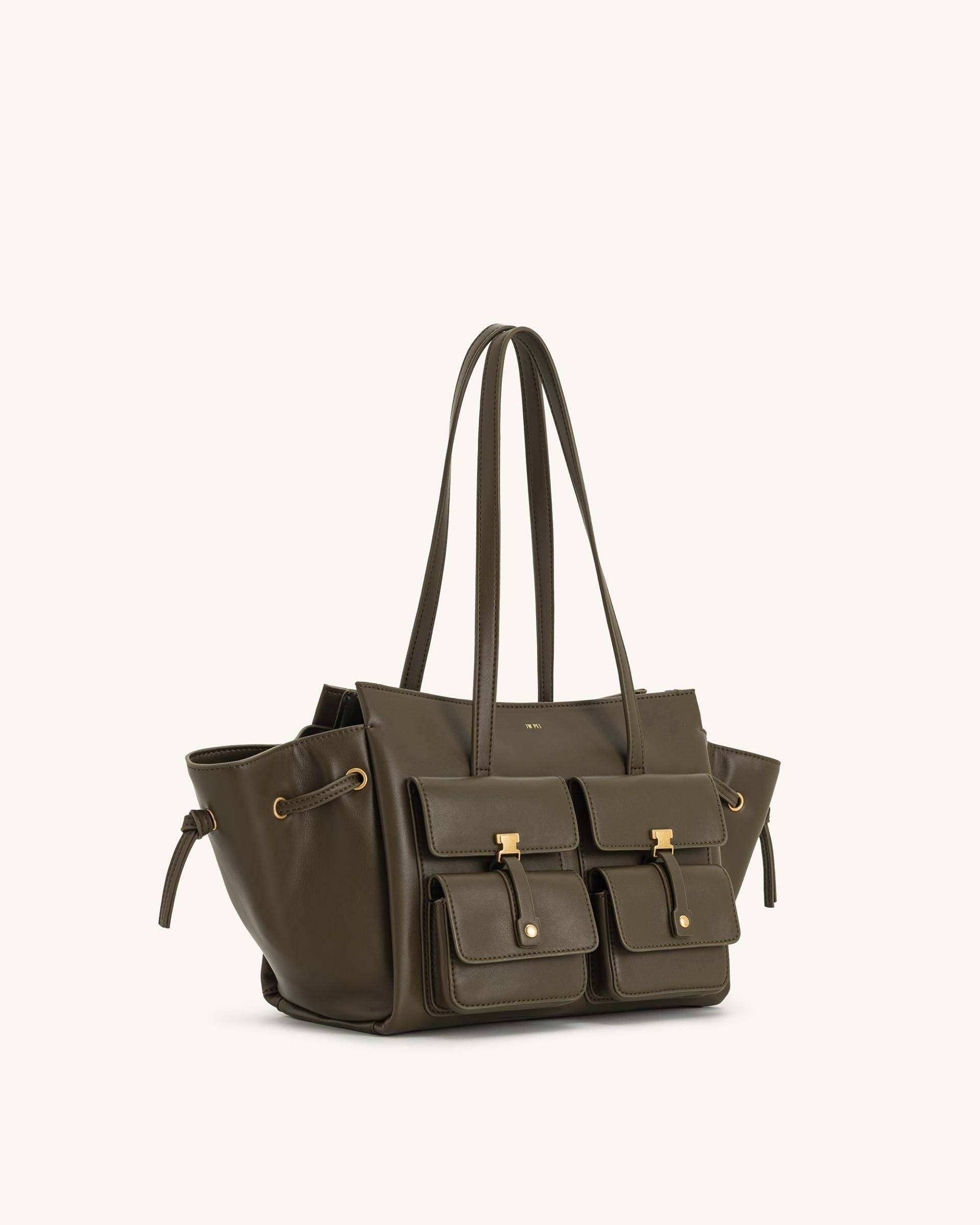 Linda Tote Bag - Dark Olive 2