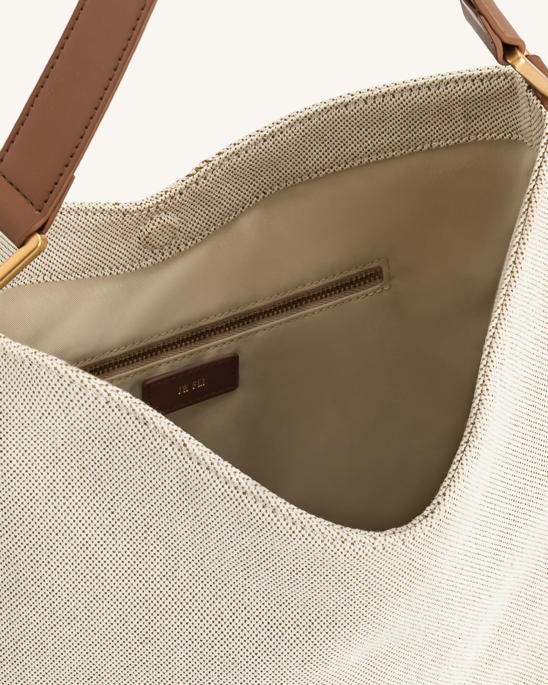 Aria Shoulder Bag - Brown Canvas 4