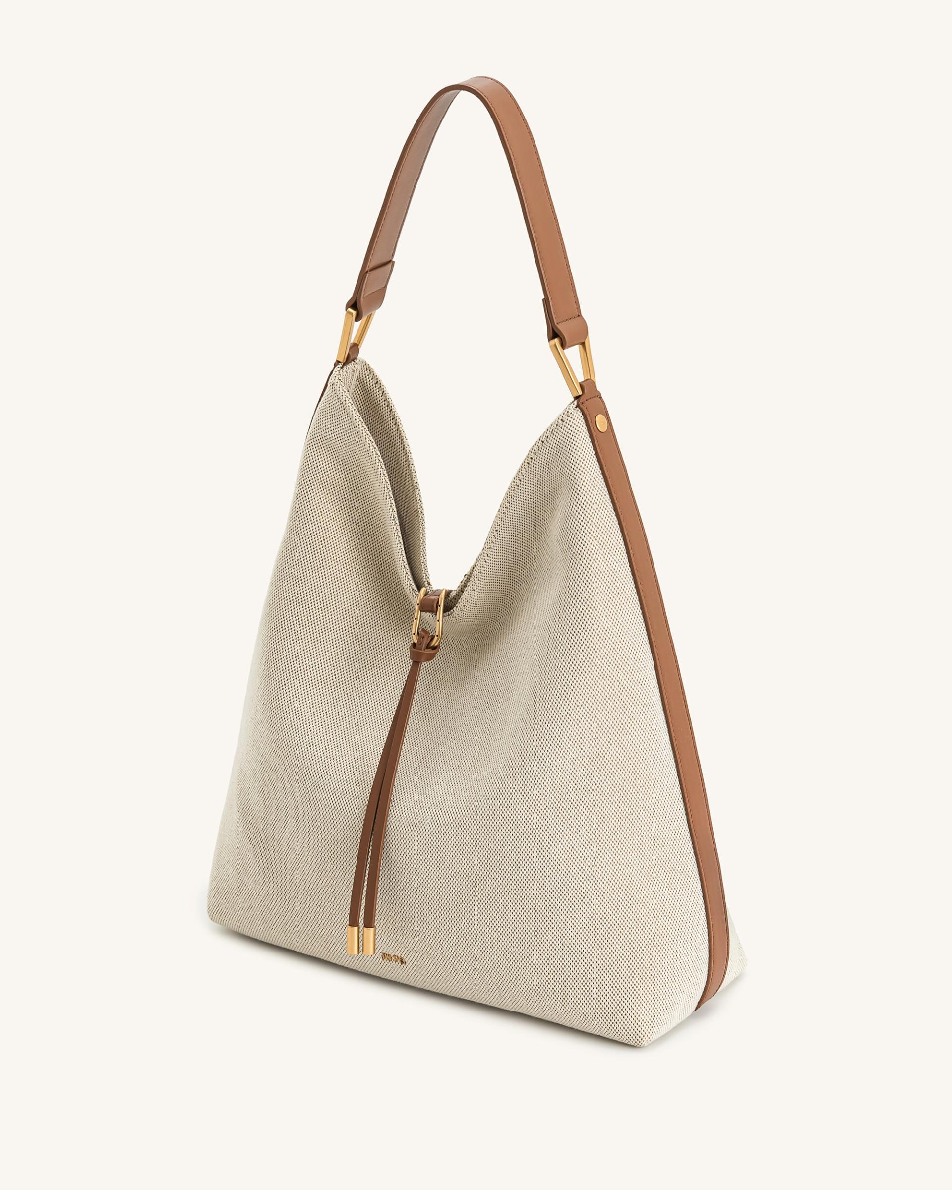 Aria Shoulder Bag - Brown Canvas 2
