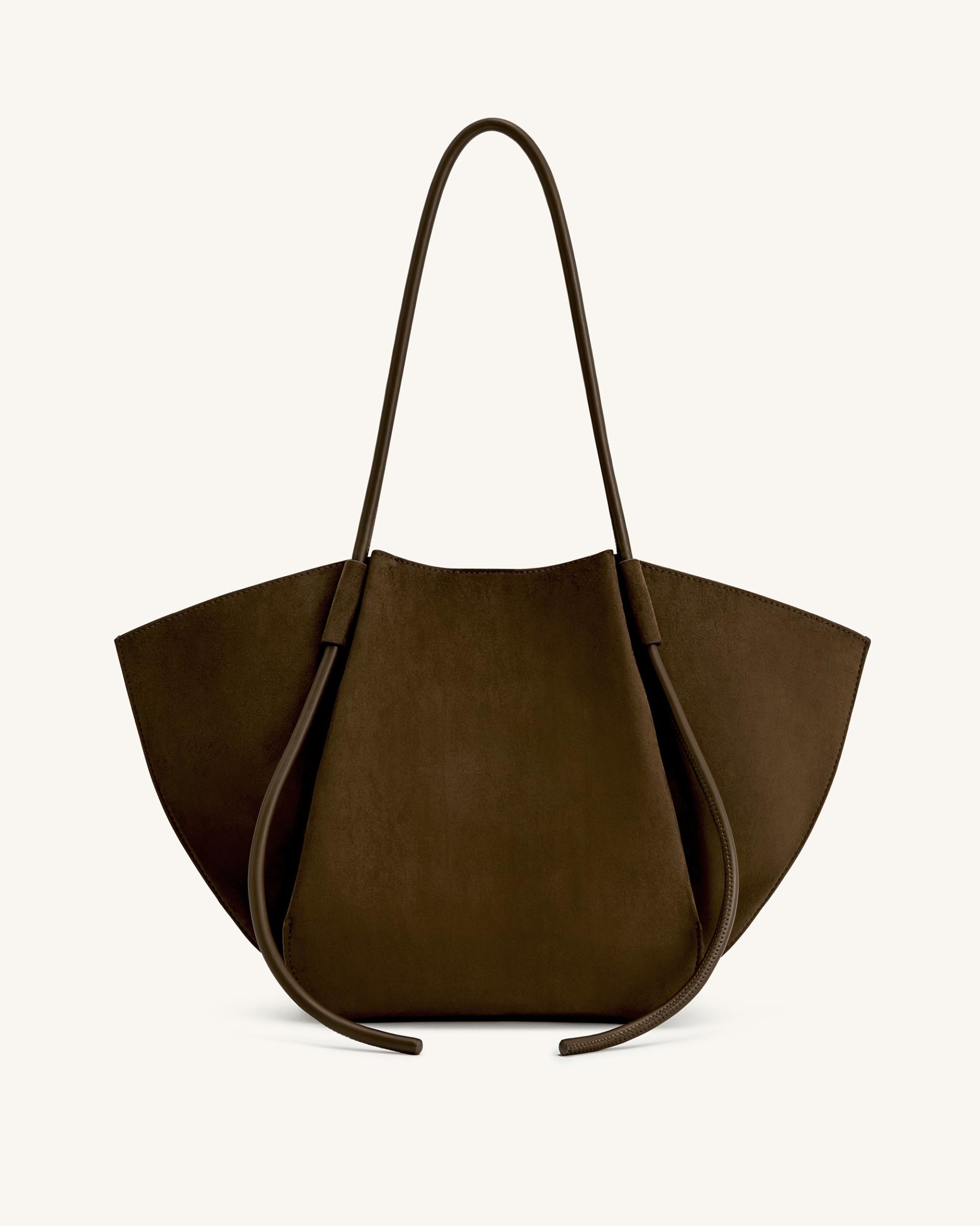 Nala Wide Tote Bag - Mocha Brown 3