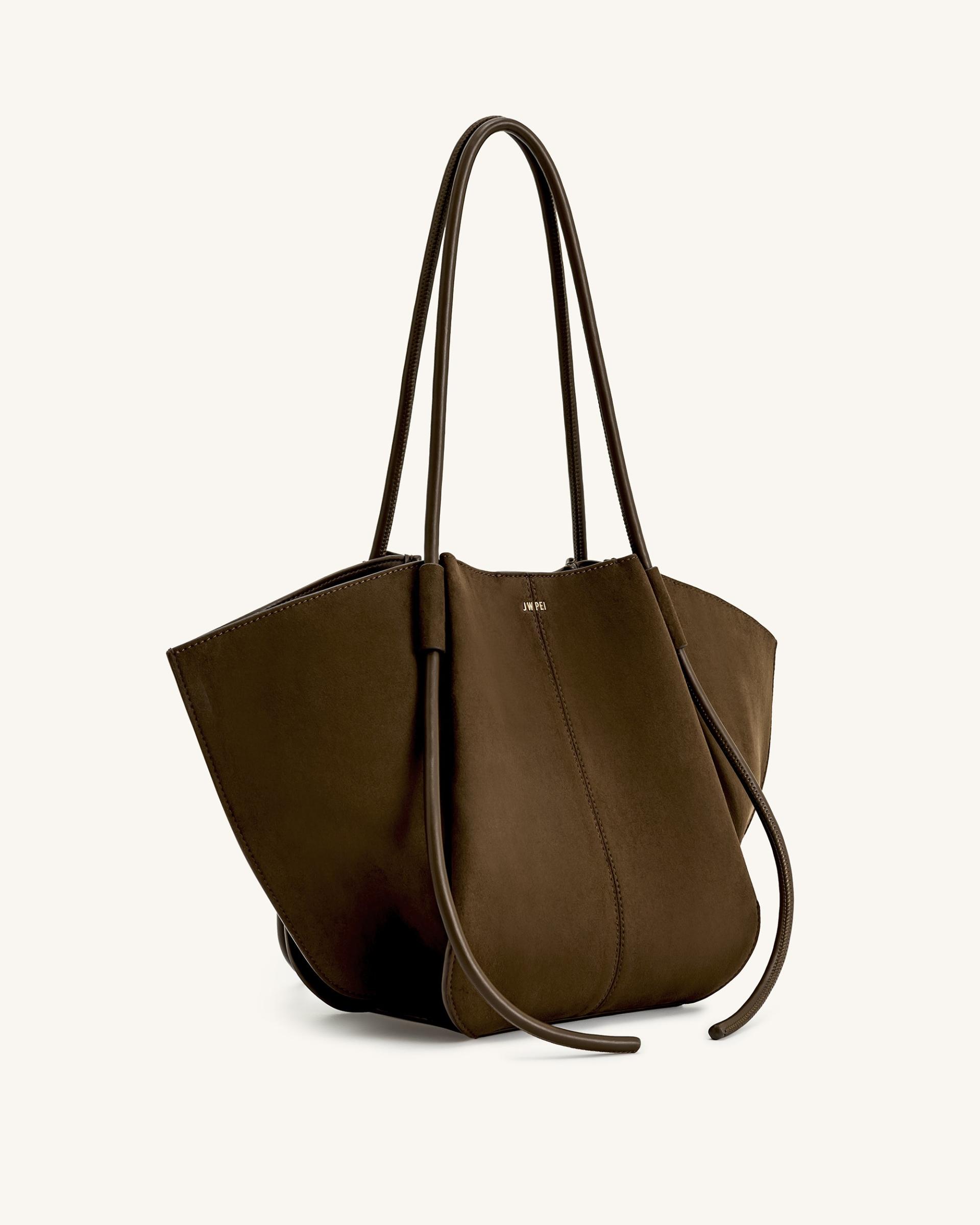 Nala Wide Tote Bag - Mocha Brown 2