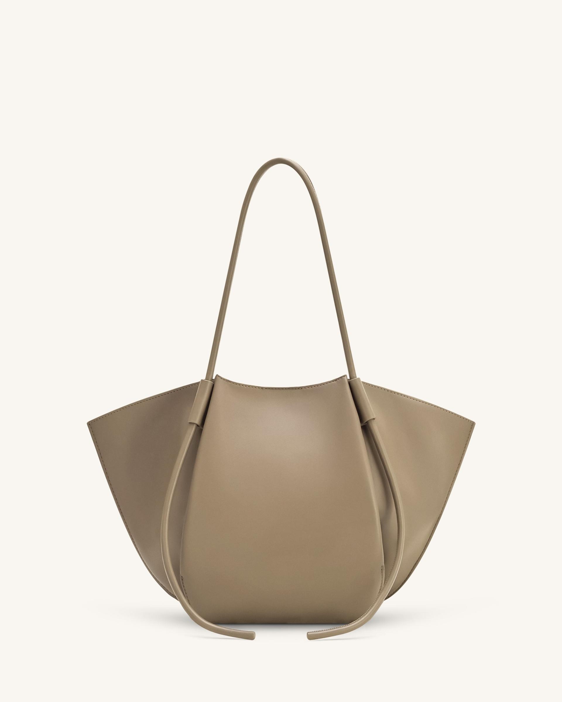 Nala Wide Tote Bag - Taupe 3