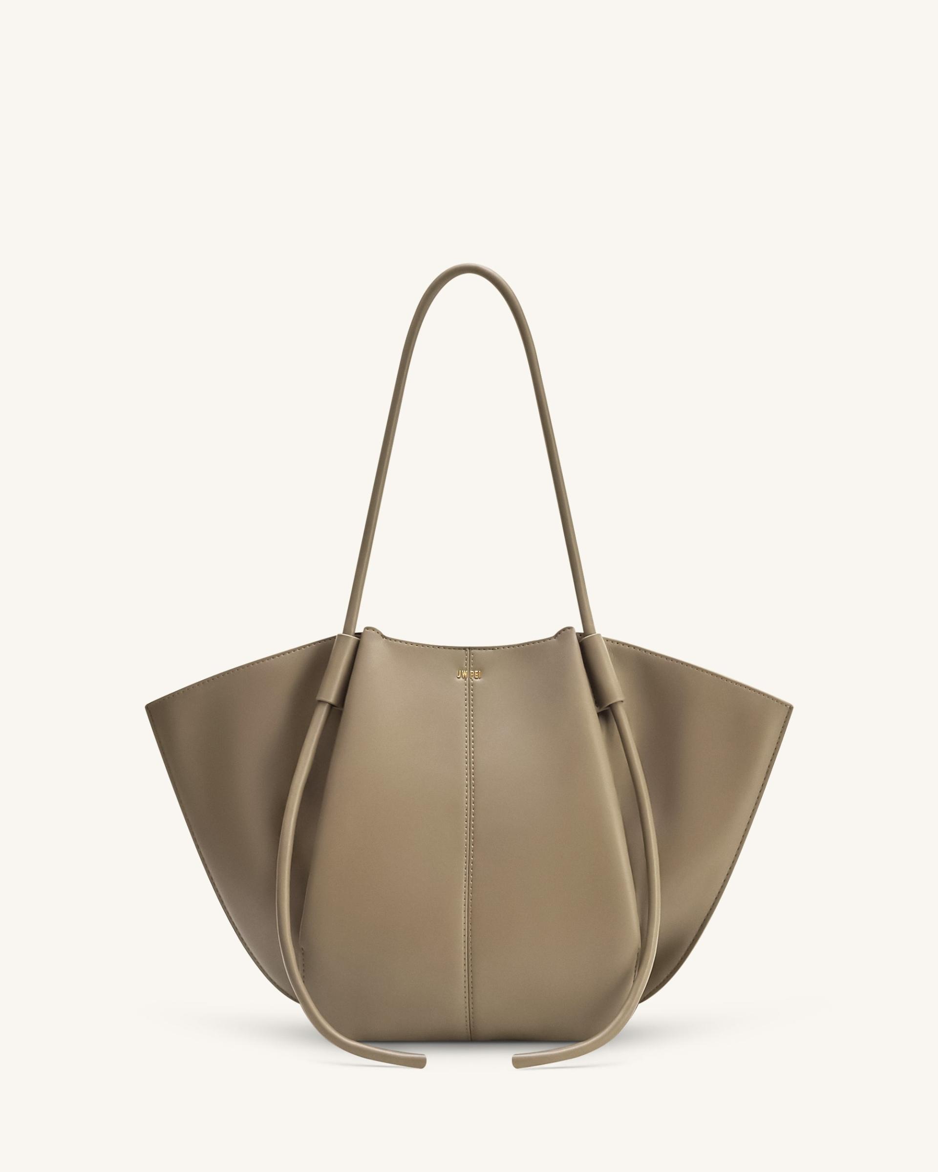Nala Wide Tote Bag - Taupe