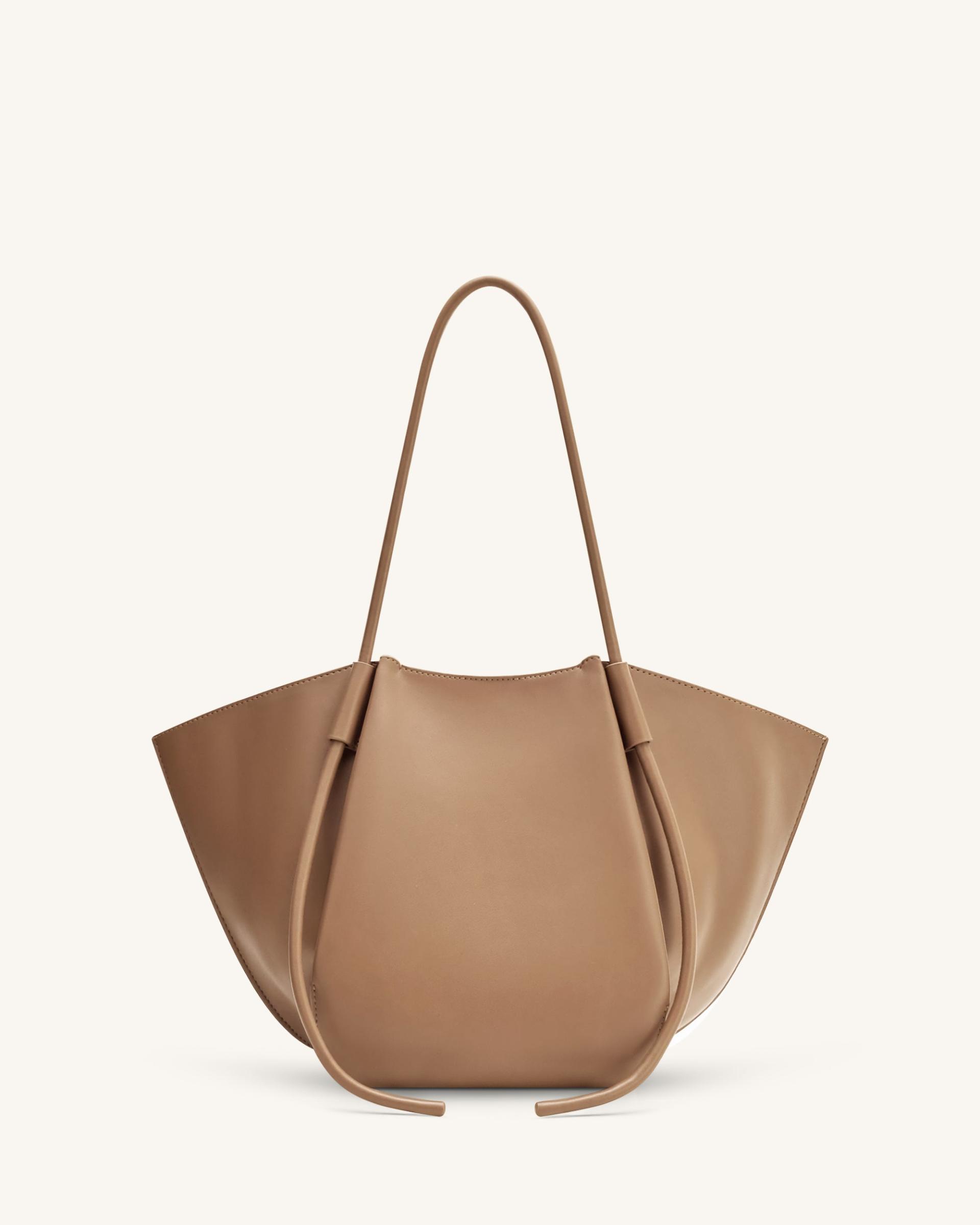 Nala Wide Tote Bag - Clay Brown 3