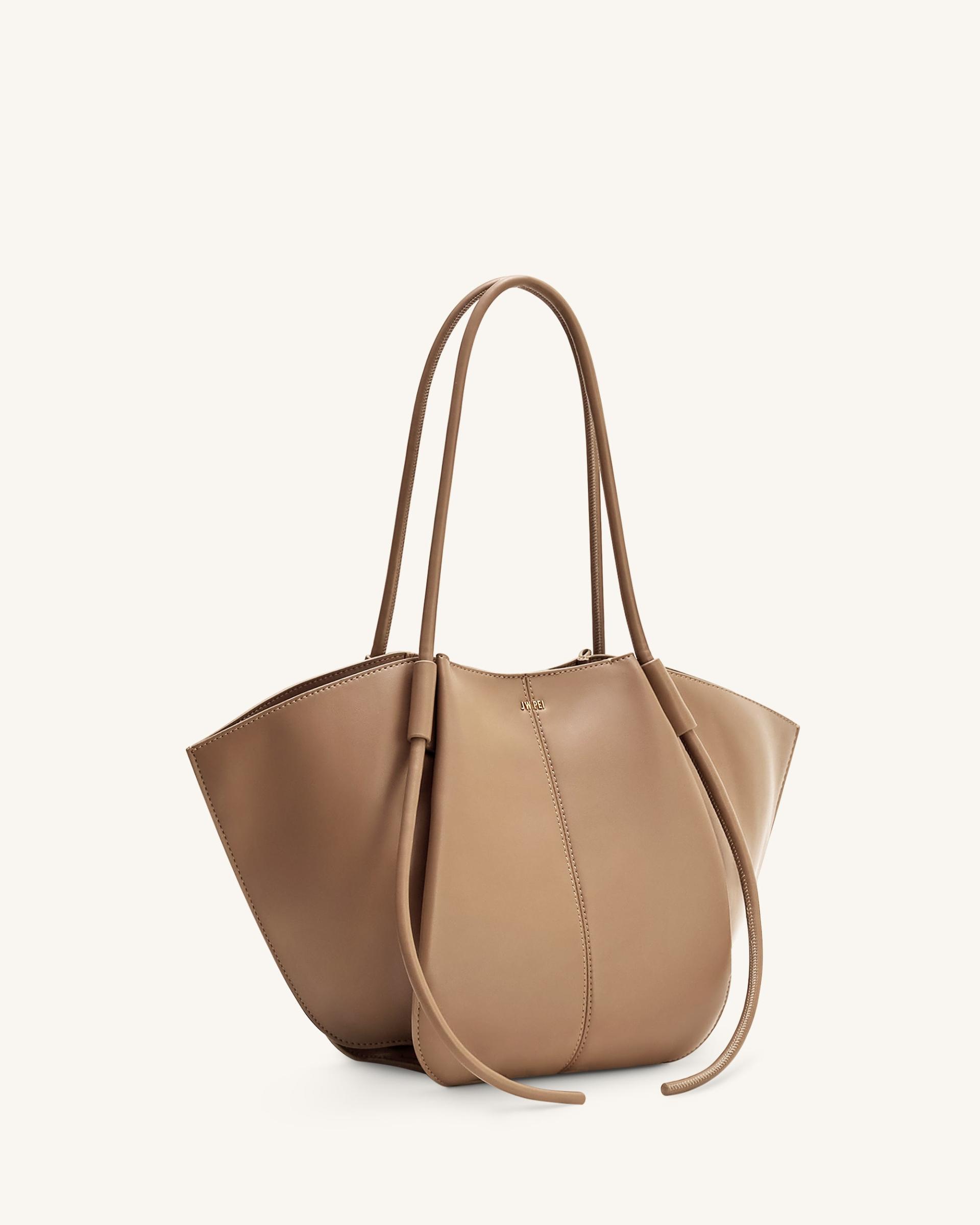 Nala Wide Tote Bag - Clay Brown 2