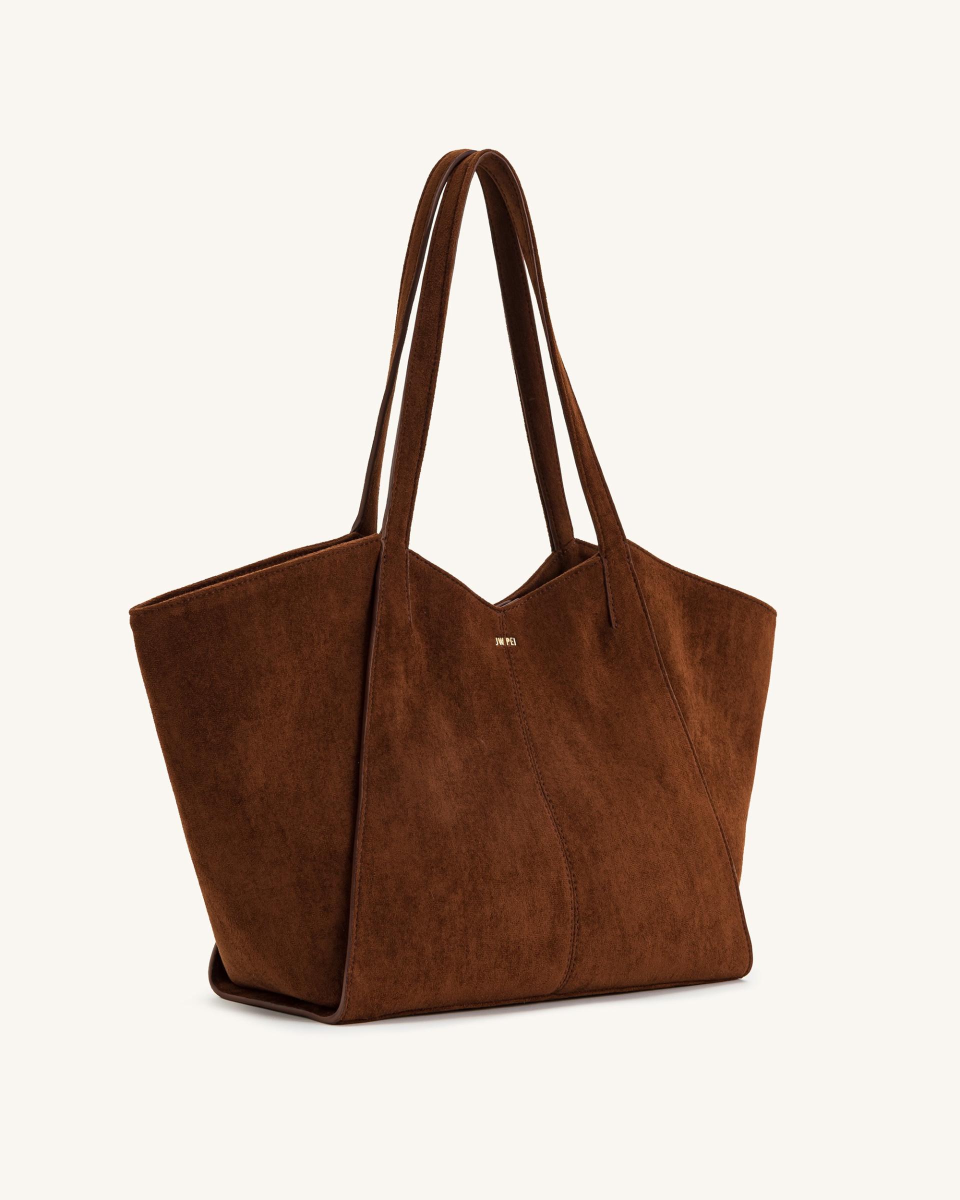 Kiana Large Capacity Tote Bag - Dark Brown 2
