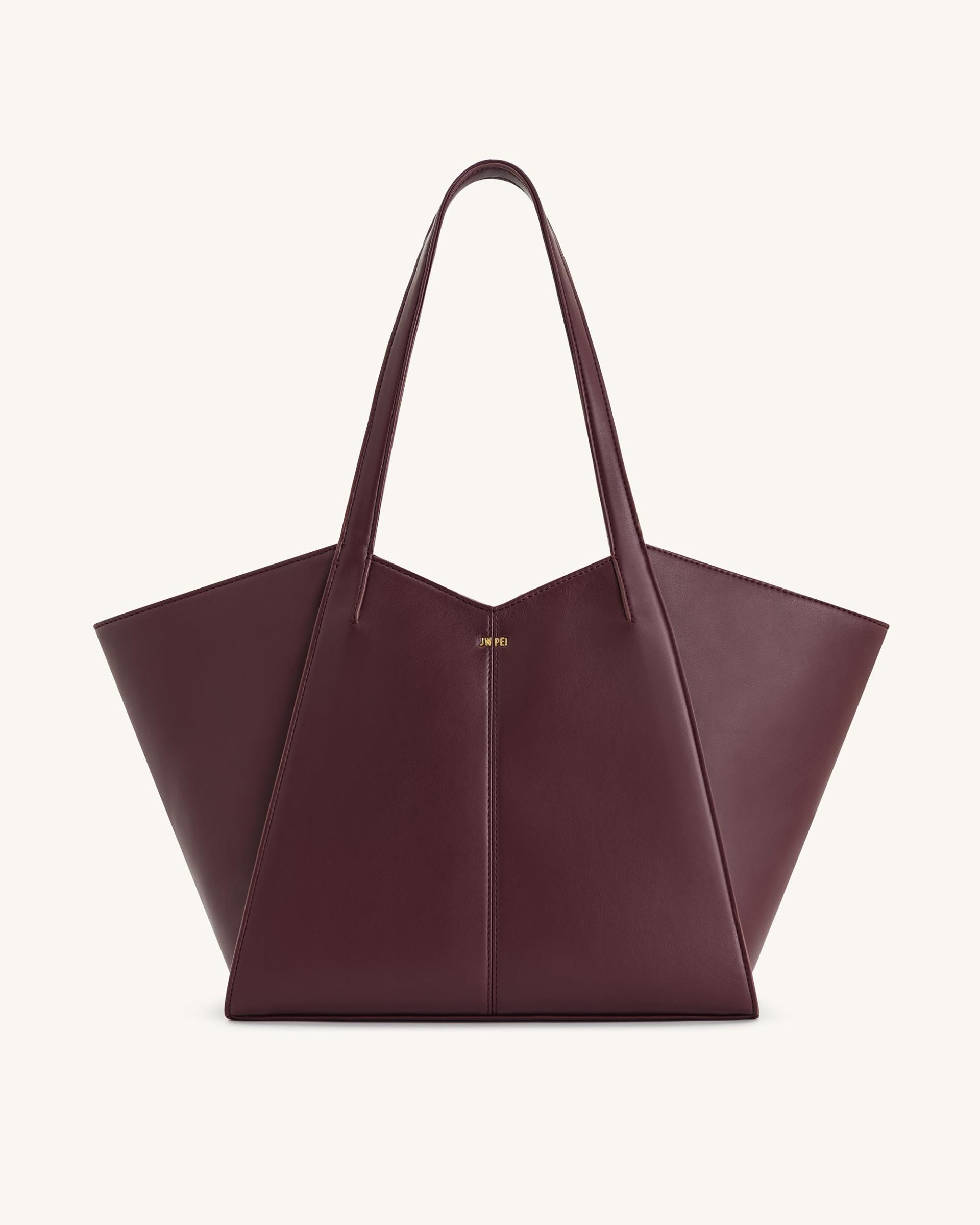 Kiana Large Capacity Tote Bag - Deep Claret