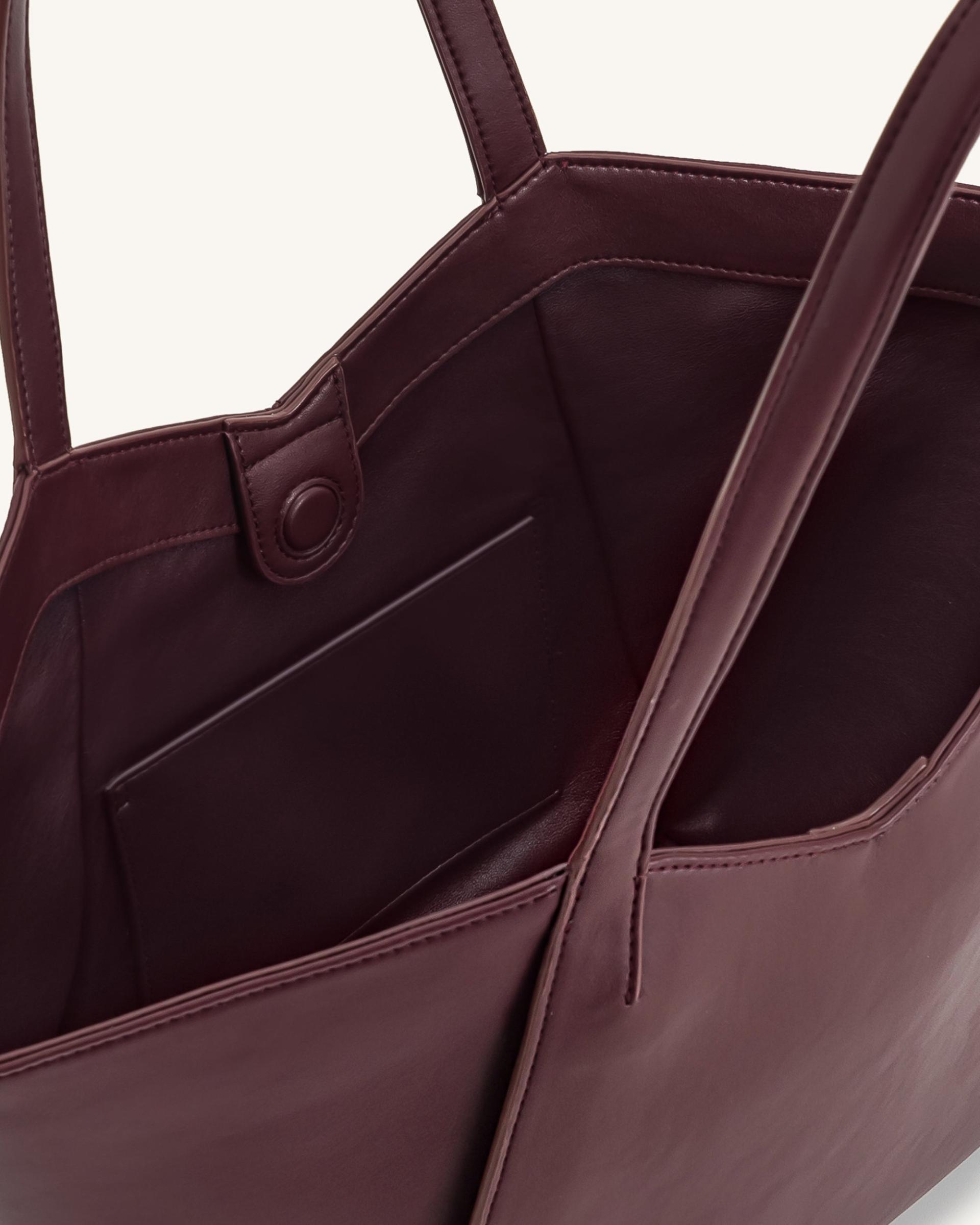 Kiana Large Capacity Tote Bag - Deep Claret 4