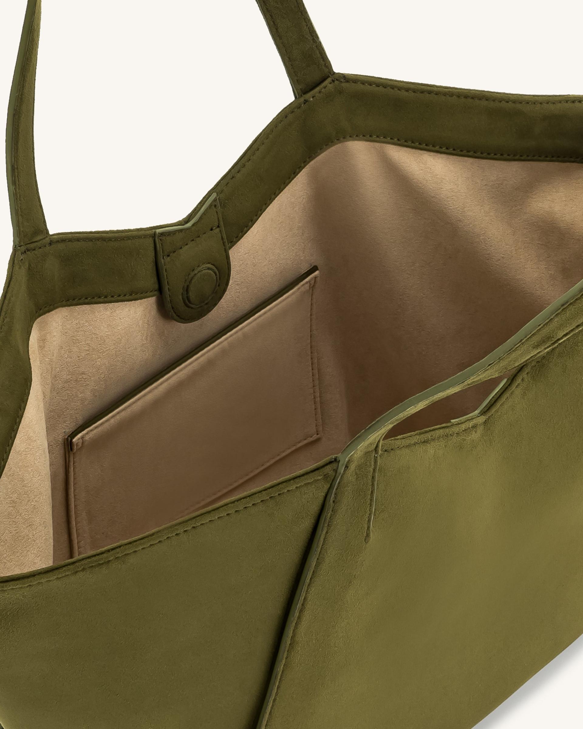 Kiana Large Capacity Tote Bag - Dark Olive 4