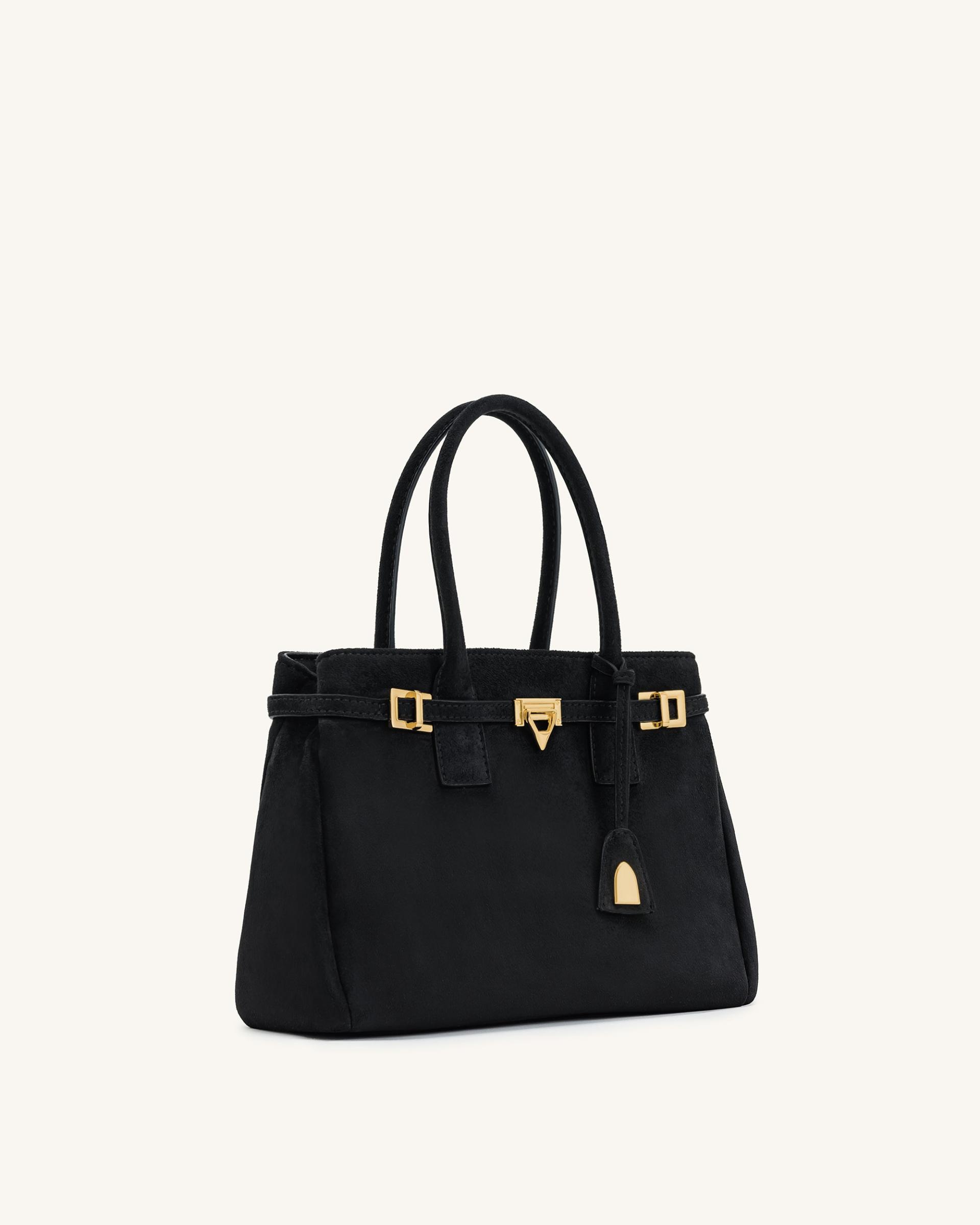 Miley Belt Embellished Tote Bag - Black 2