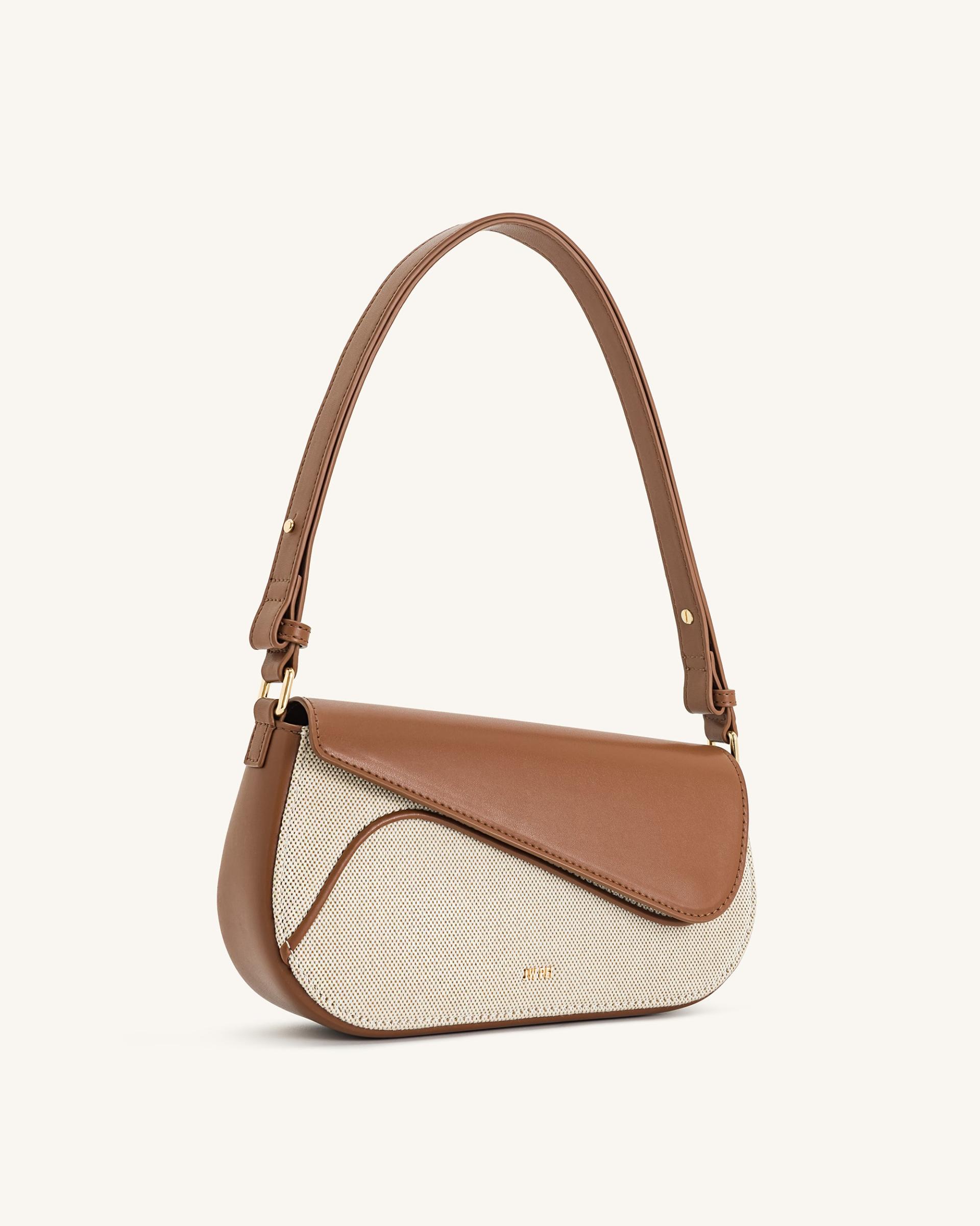 Addisyn Shoulder Bag - Brown Canvas 2