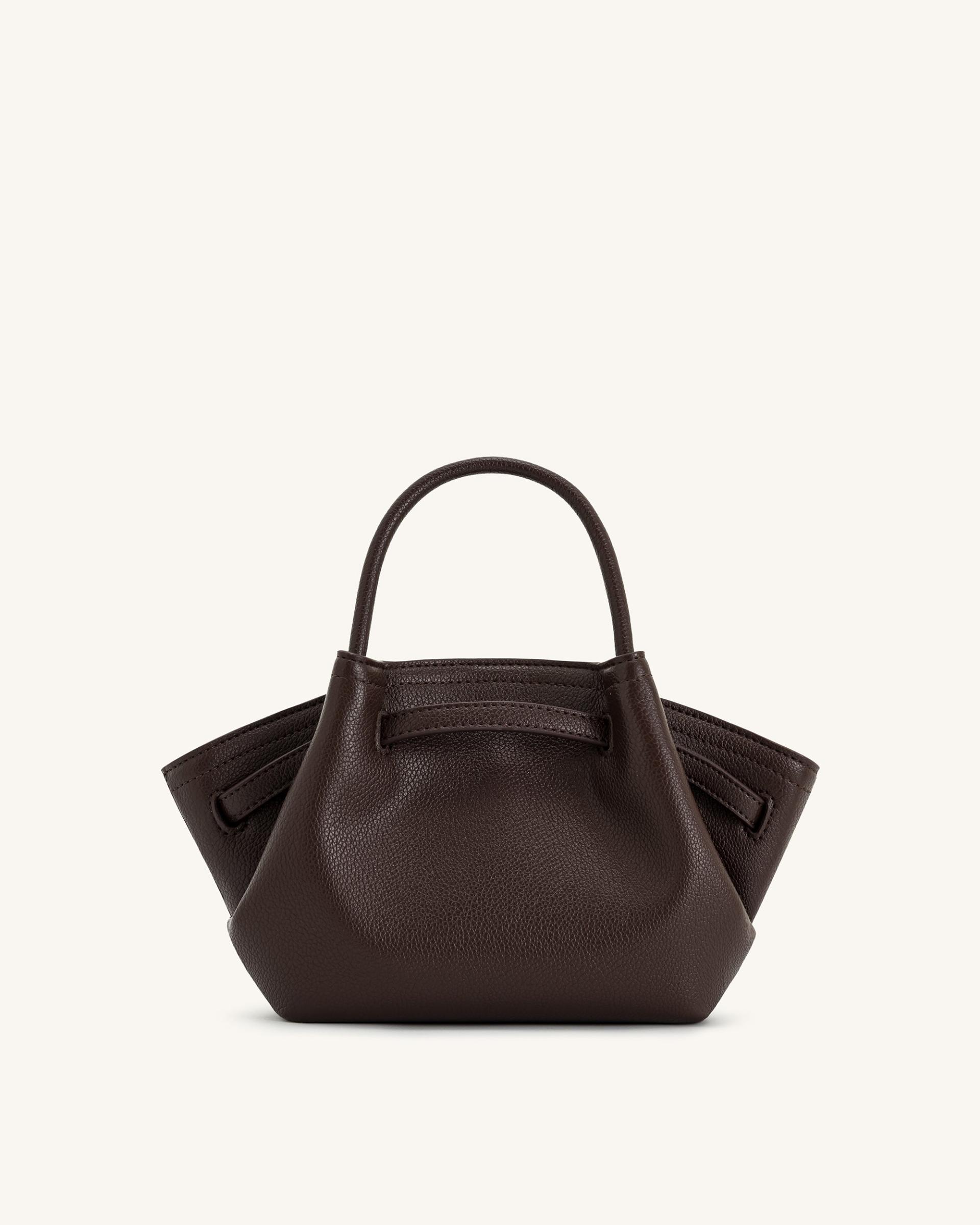 Hana Mini Tote Bag - Dark Brown 4