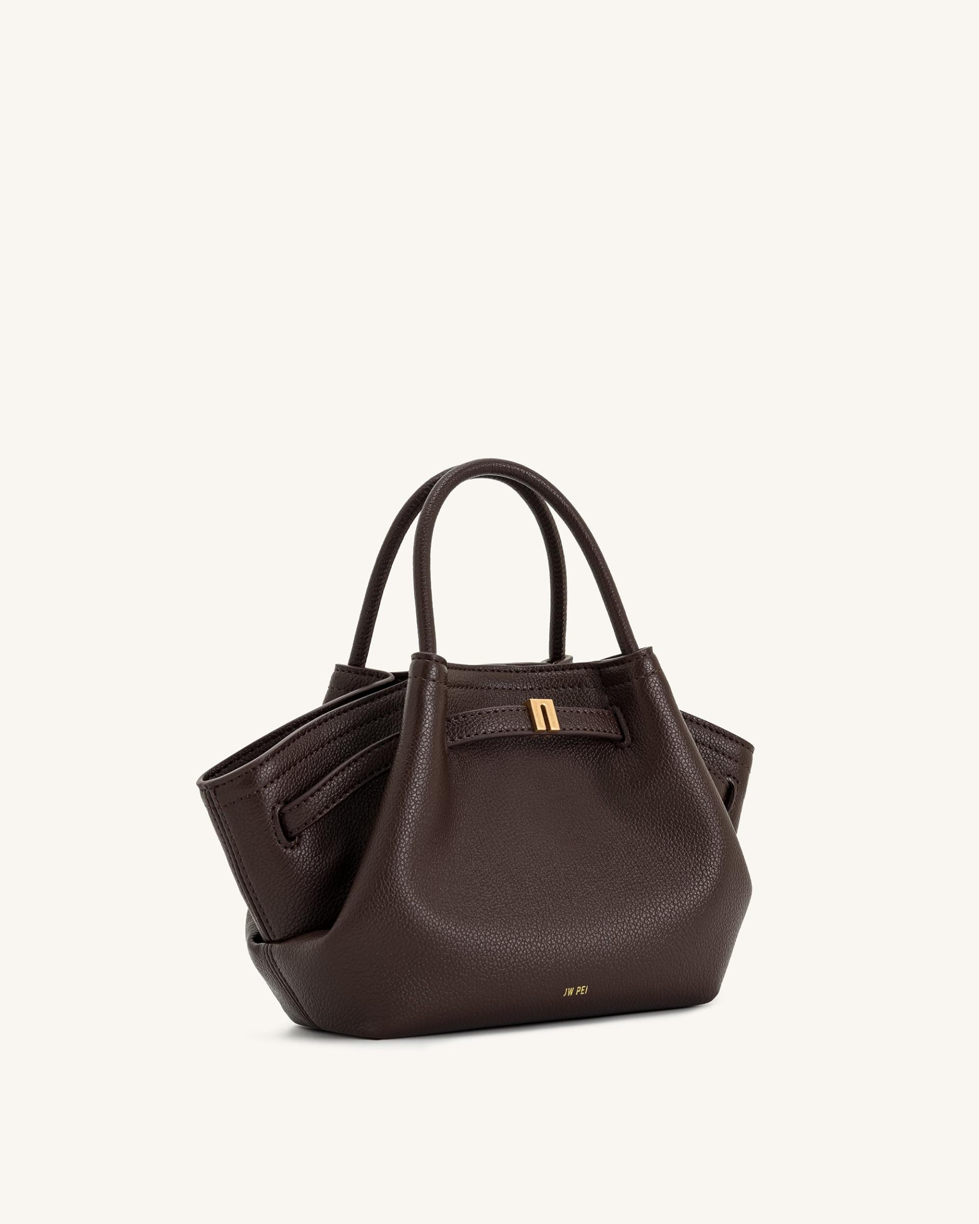 Hana Mini Tote Bag - Dark Brown 3