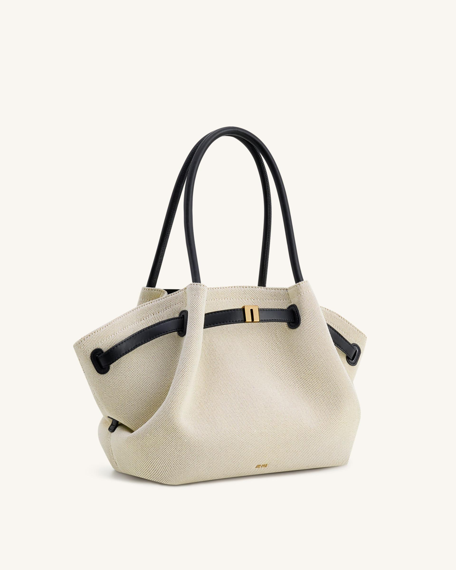 Hana Medium Tote Bag - Black Canvas 3