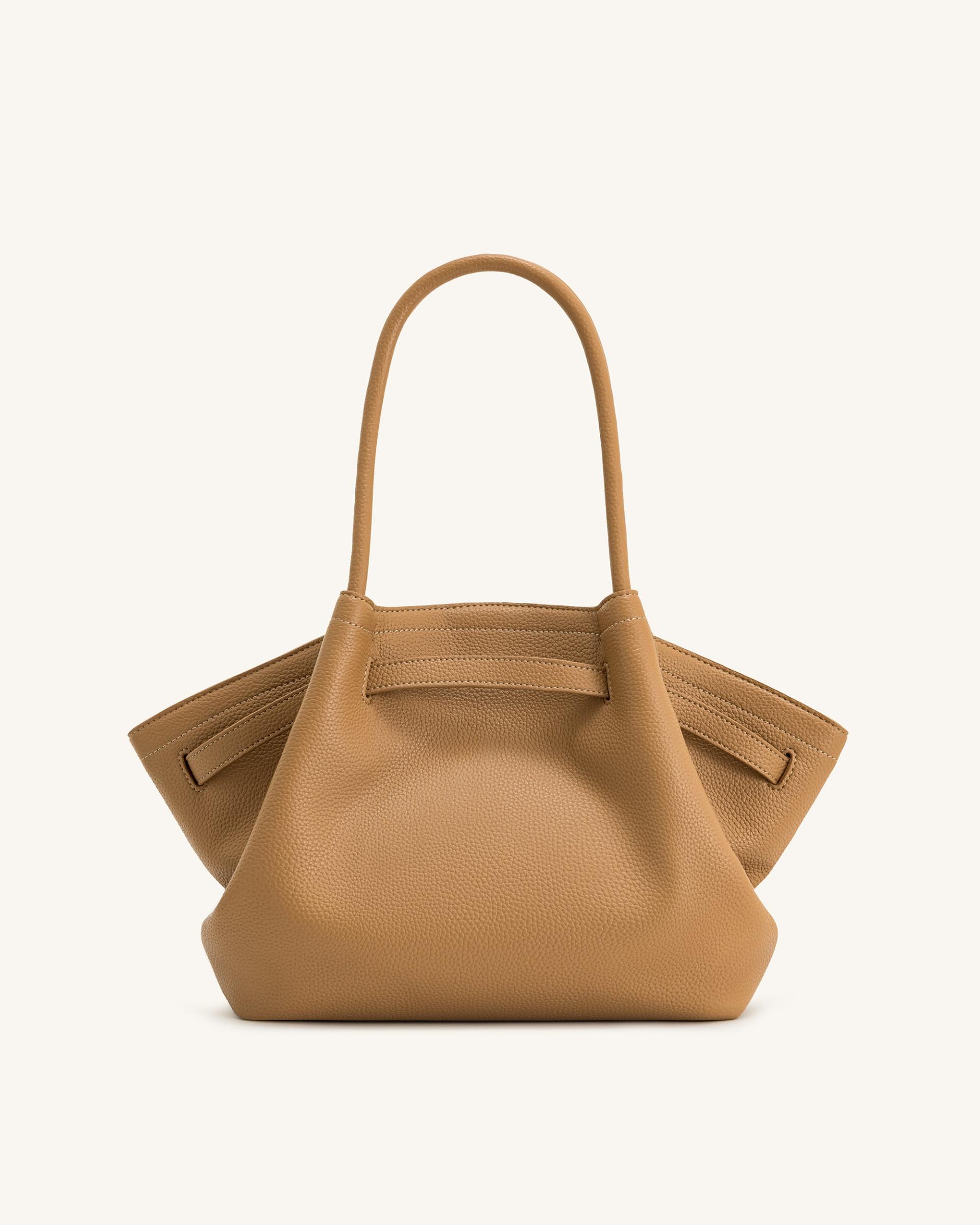 Hana Medium Tote Bag - Latte Color 4