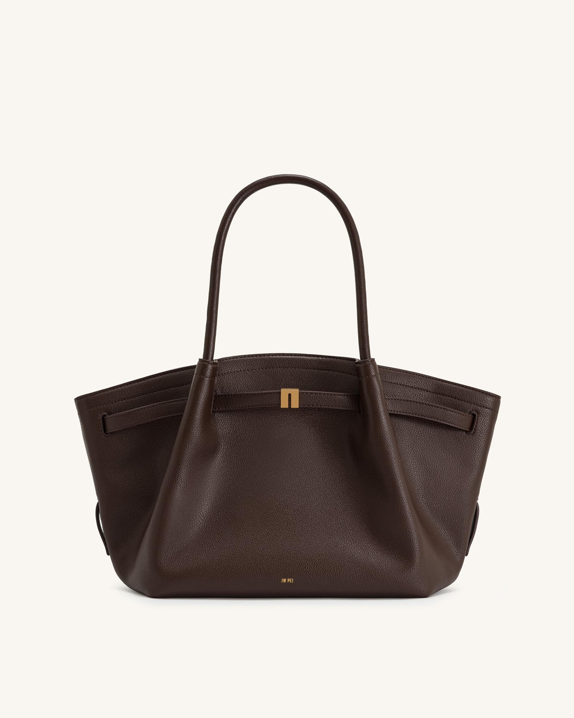 Hana Medium Tote Bag - Dark Brown 3