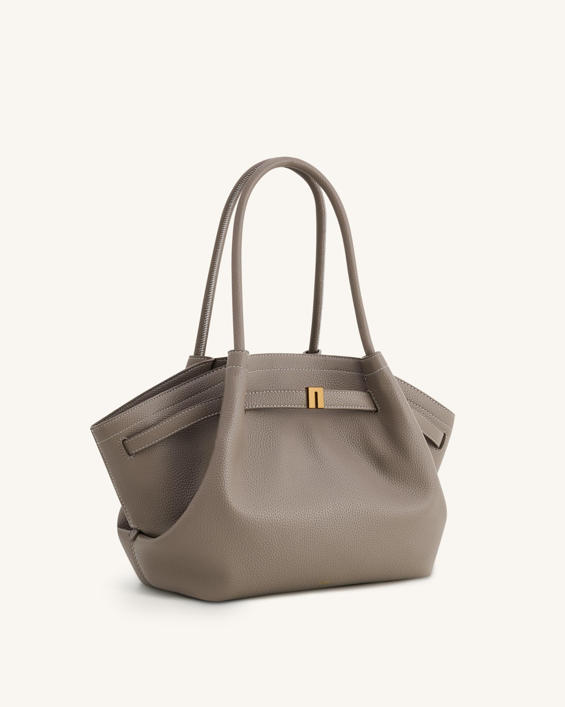 Hana Medium Tote Bag - Taupe 3