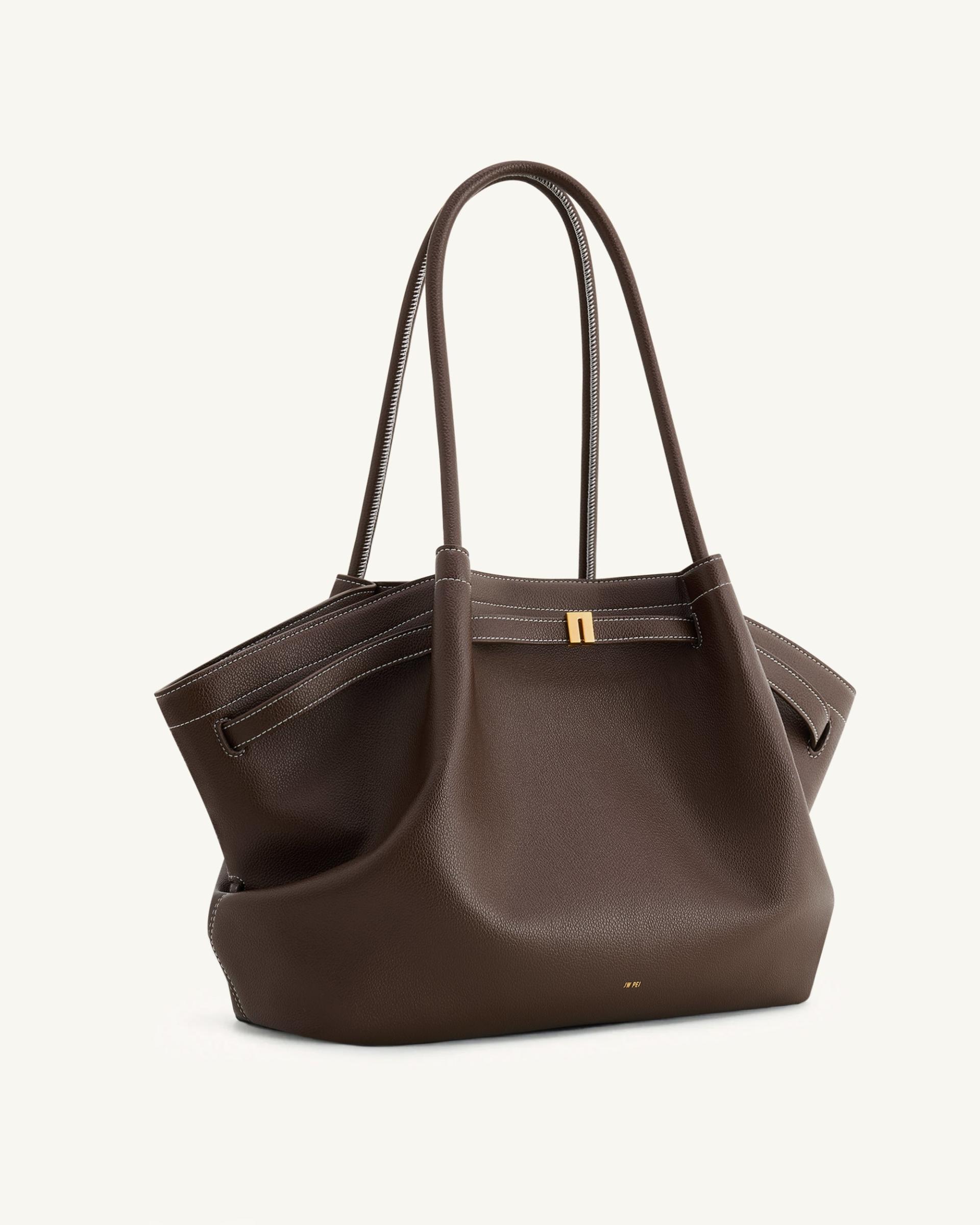 Hana Large Tote Bag - Dark Brown 3