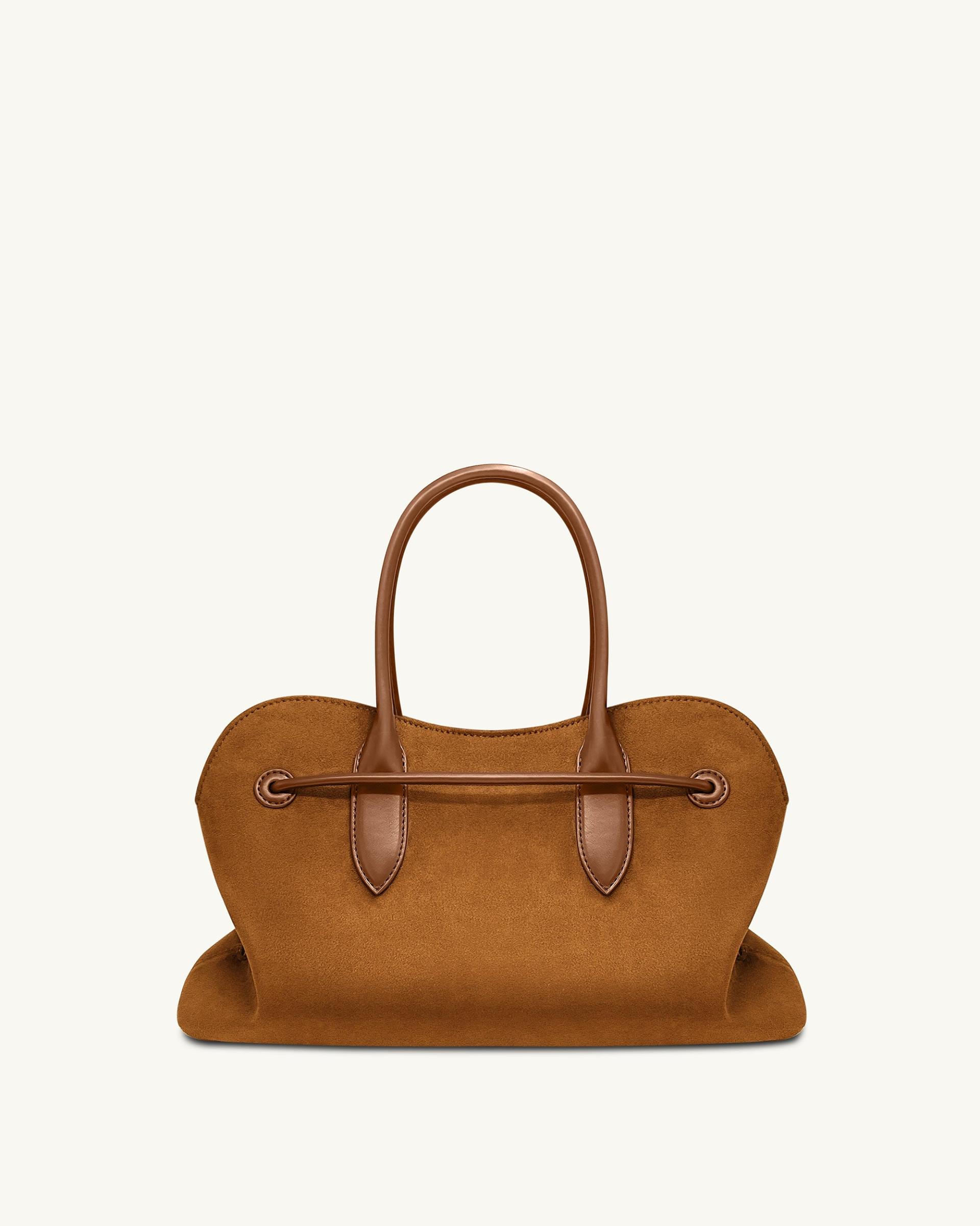 Adele Metal Rope Knot Tote Bag - Caramel Brown 3