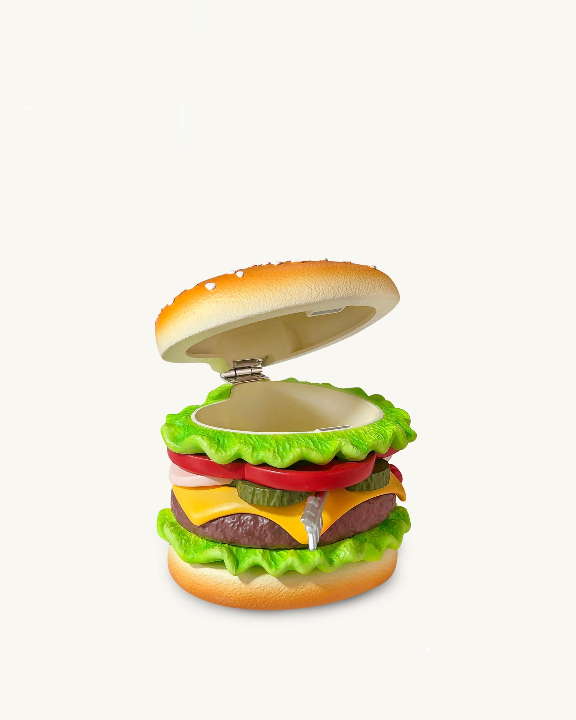 Heart Burger Novelty Clutch Bag - Multicolor 4