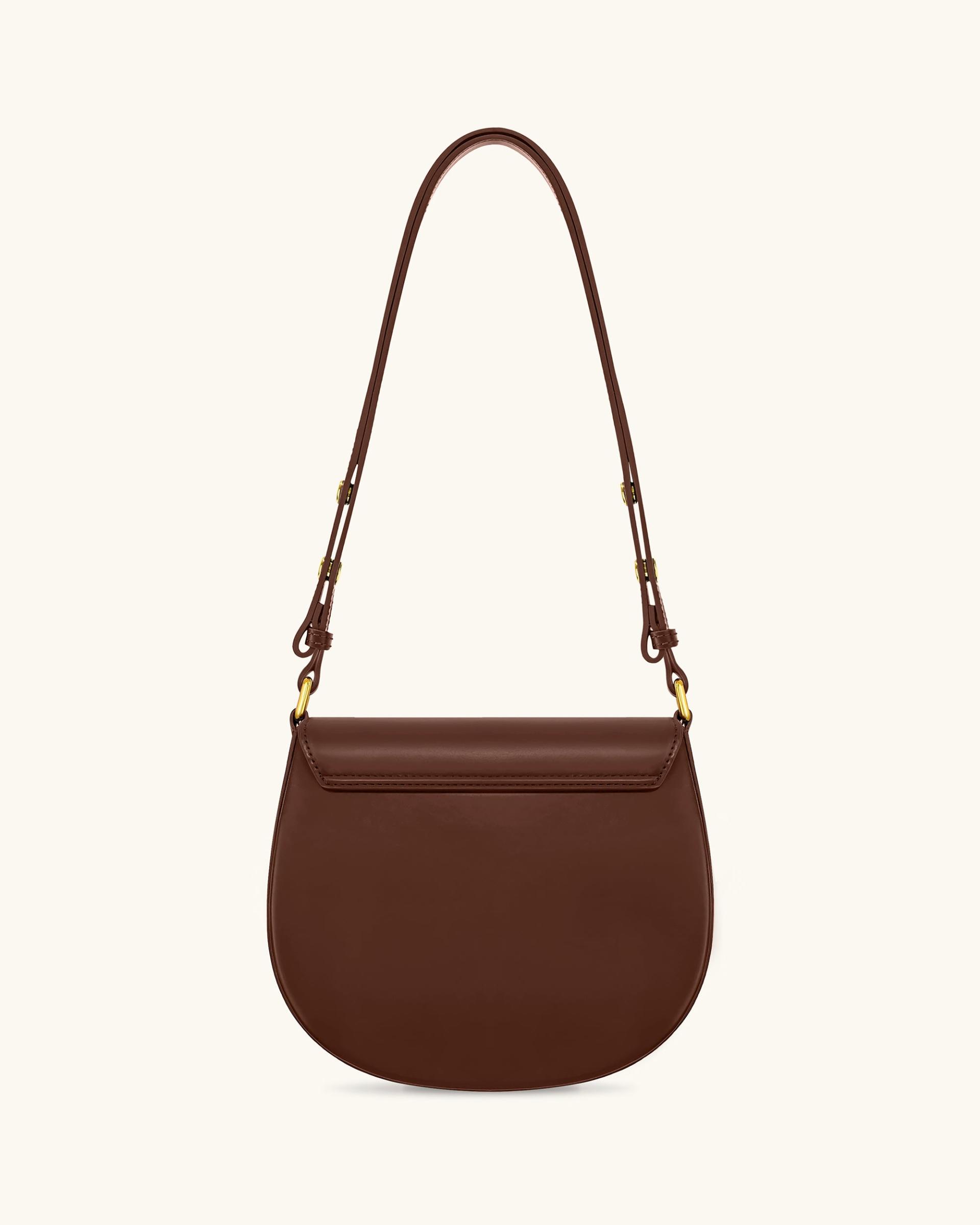 Diana Ring Flap Saddle Bag - Brown 3