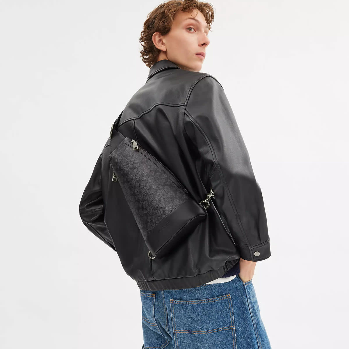 Dominic Sling Pack In Signature Canvas 2