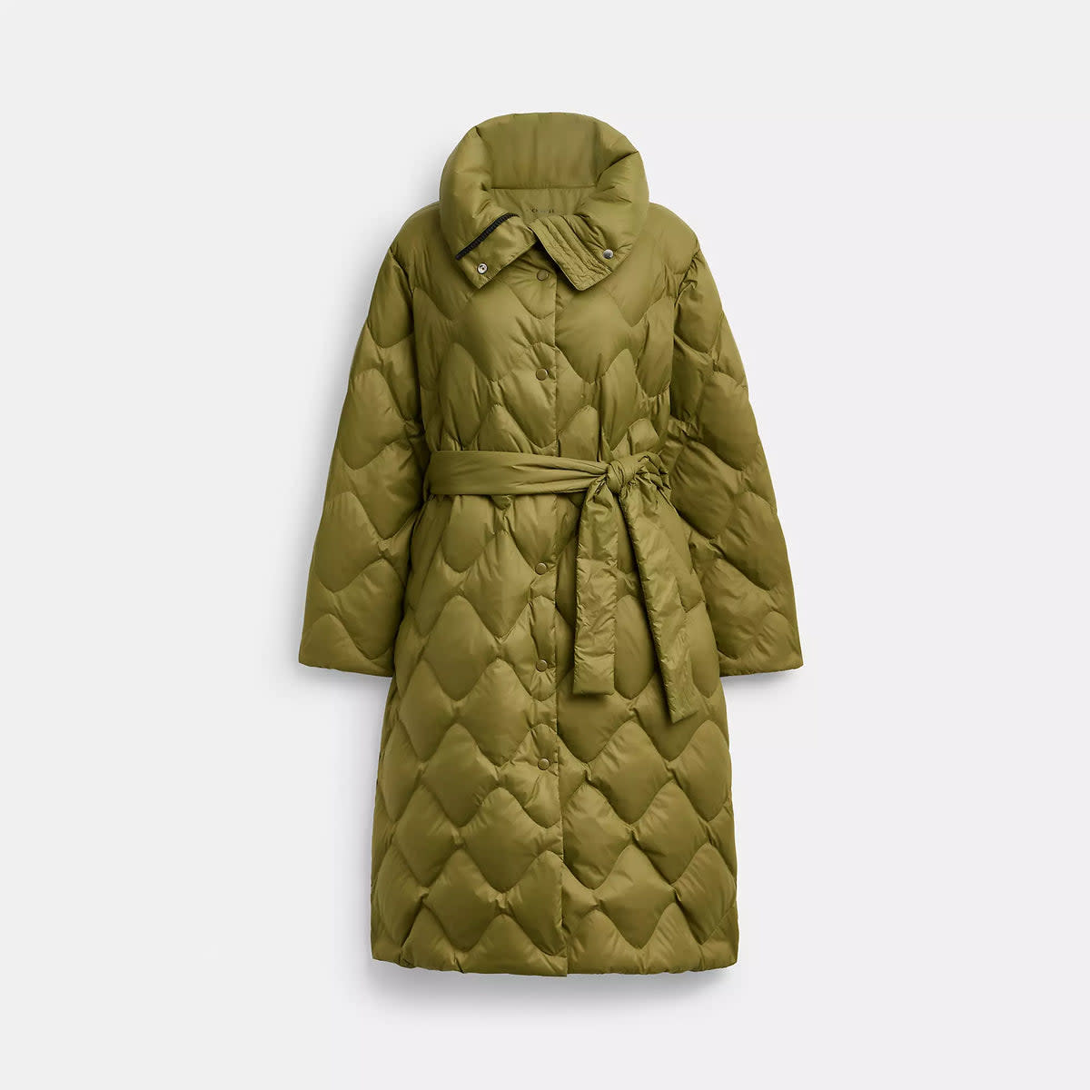 Quilted Long Puffer In Recycled Nylon 2