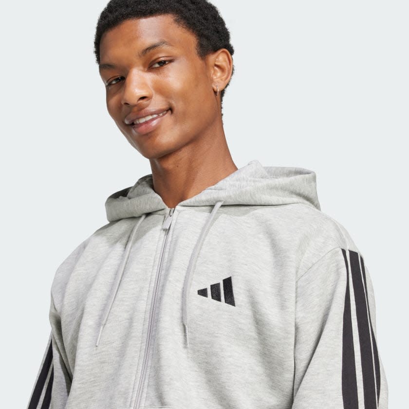 Adidas Essentials 3-Stripes Fleece Hoodie Men 4