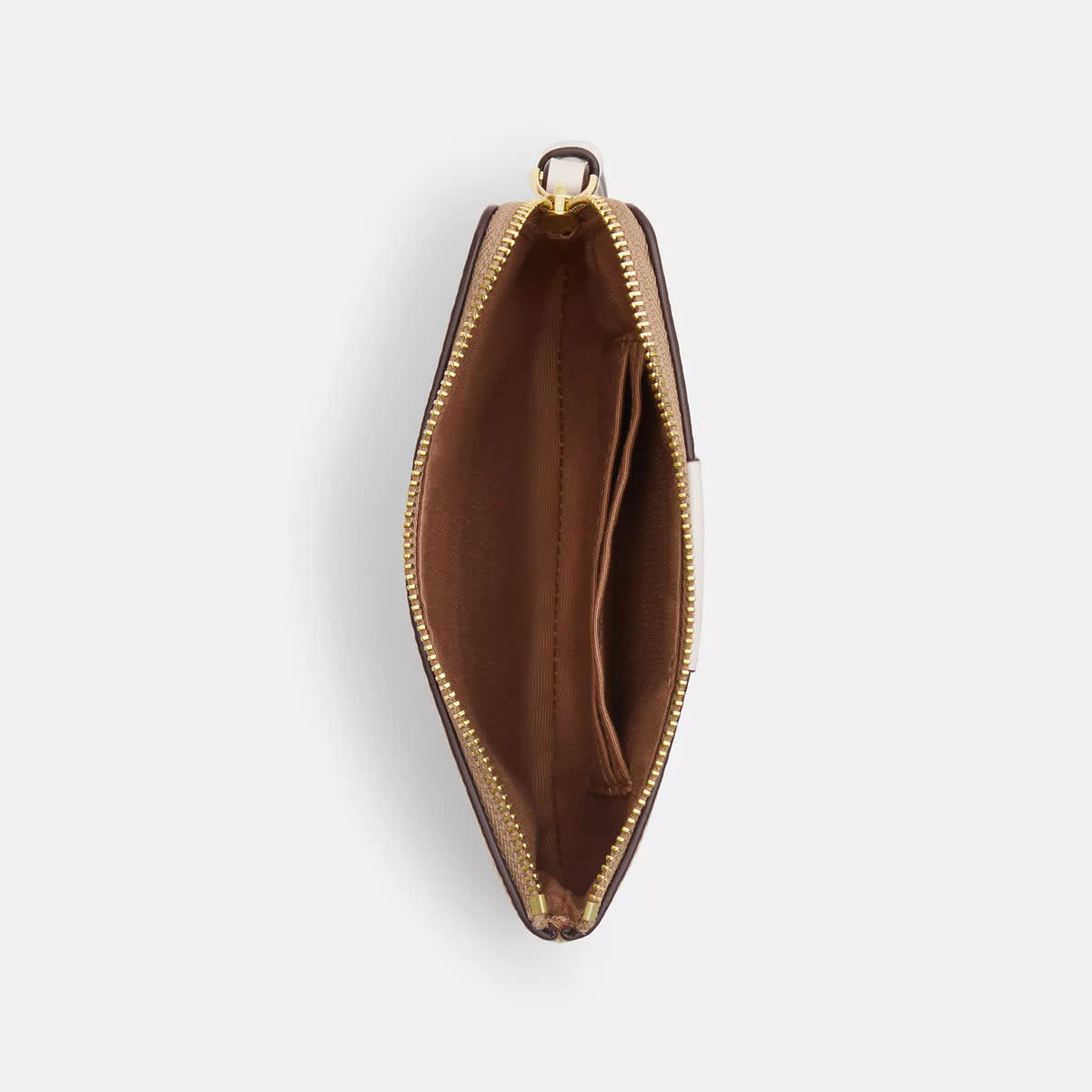 Corner Zip Wristlet In Signature Canvas With Stripe 2