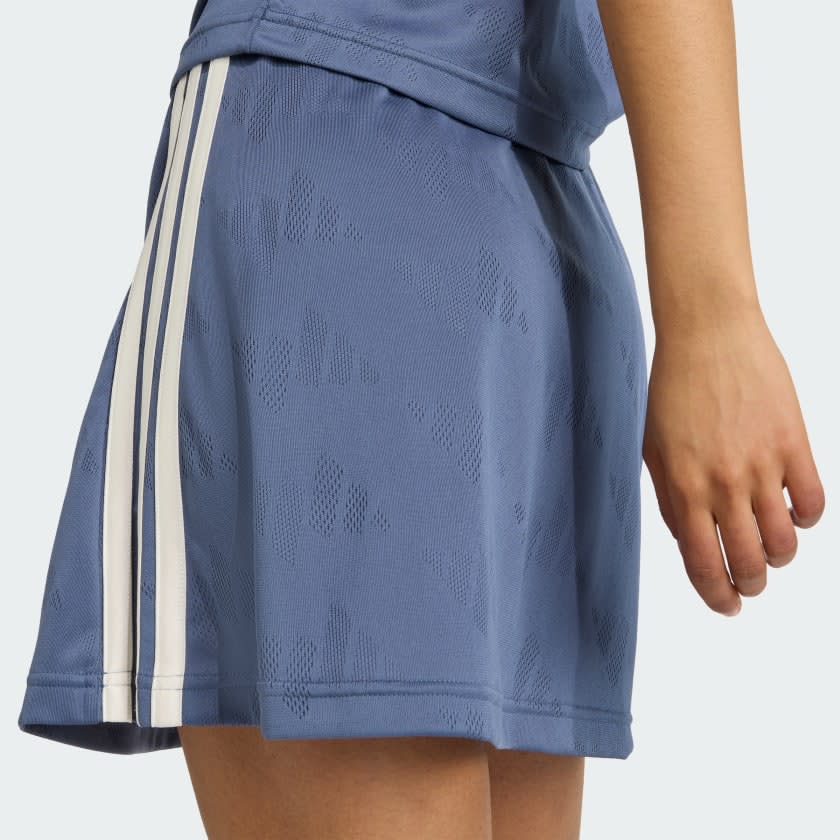 Adidas Stadium 3-Stripes Tennis Inspired Jacquard Skirt With Short Women 4