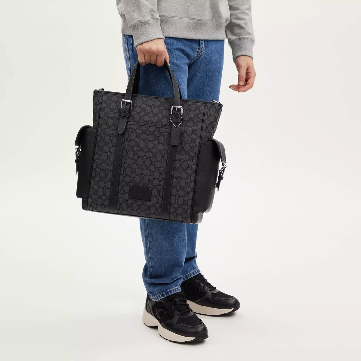 Sprint Tote In Signature Jacquard 3